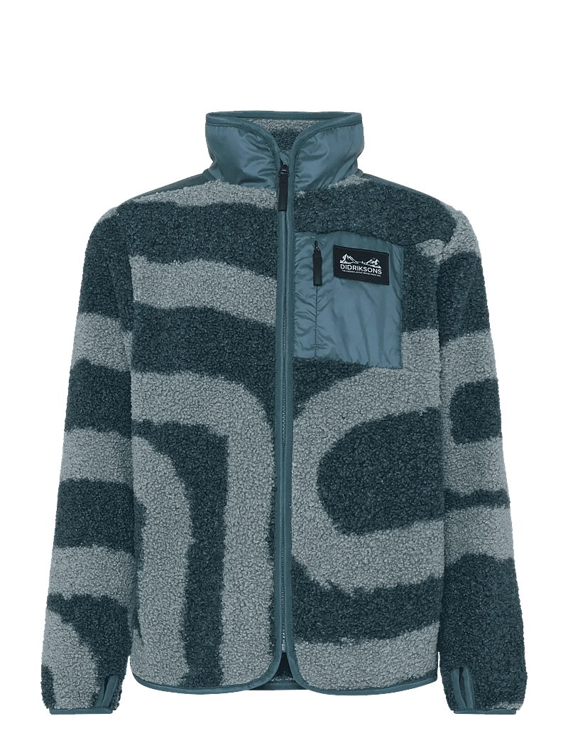 Didriksons - EXA PR KIDS FZ 2 - sweatshirts - path l blue - 1