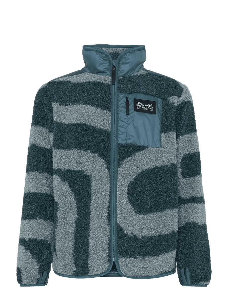 Didriksons - EXA PR KIDS FZ 2 - sweatshirts - path l blue - 1