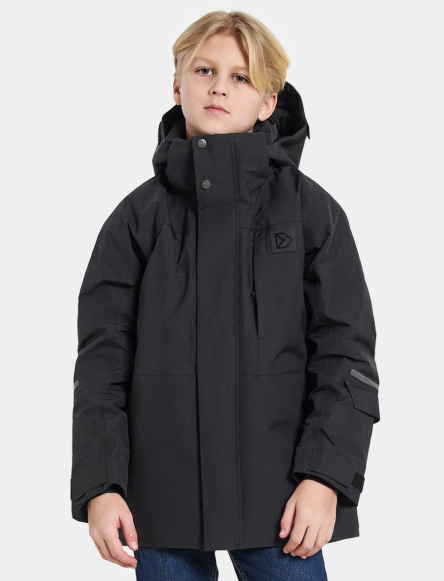 Didriksons - GABBRO KIDS JKT - Õueriided - black - 0