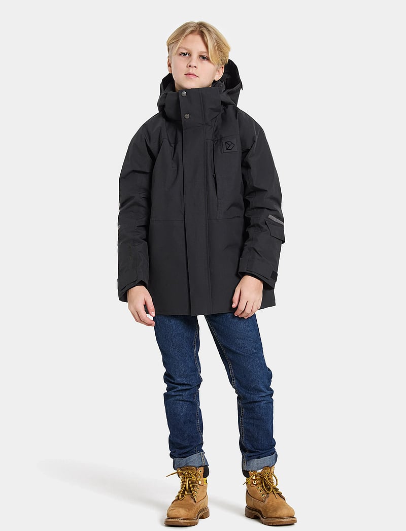Didriksons - GABBRO KIDS JKT - virsdrēbes - black - 3