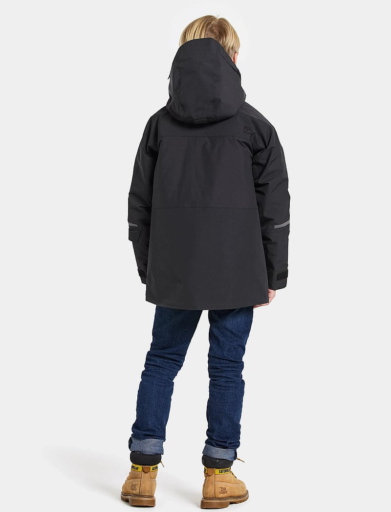 Didriksons - GABBRO KIDS JKT - virsdrēbes - black - 4