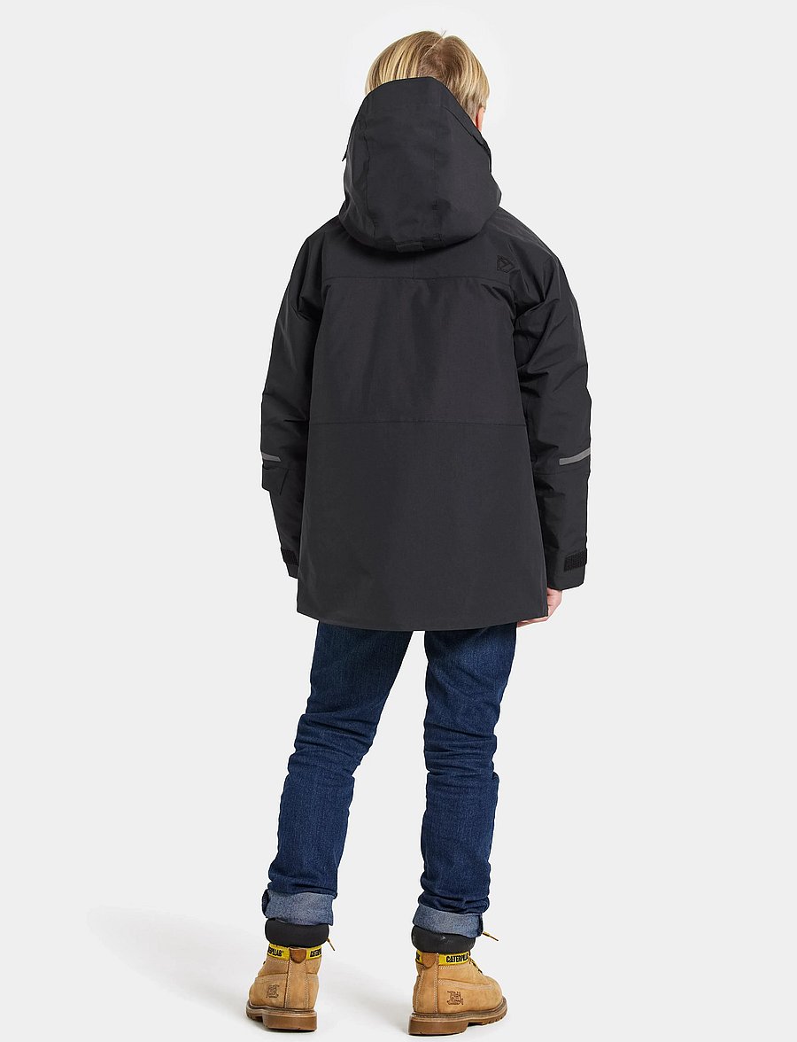 Didriksons - GABBRO KIDS JKT - Õueriided - black - 4