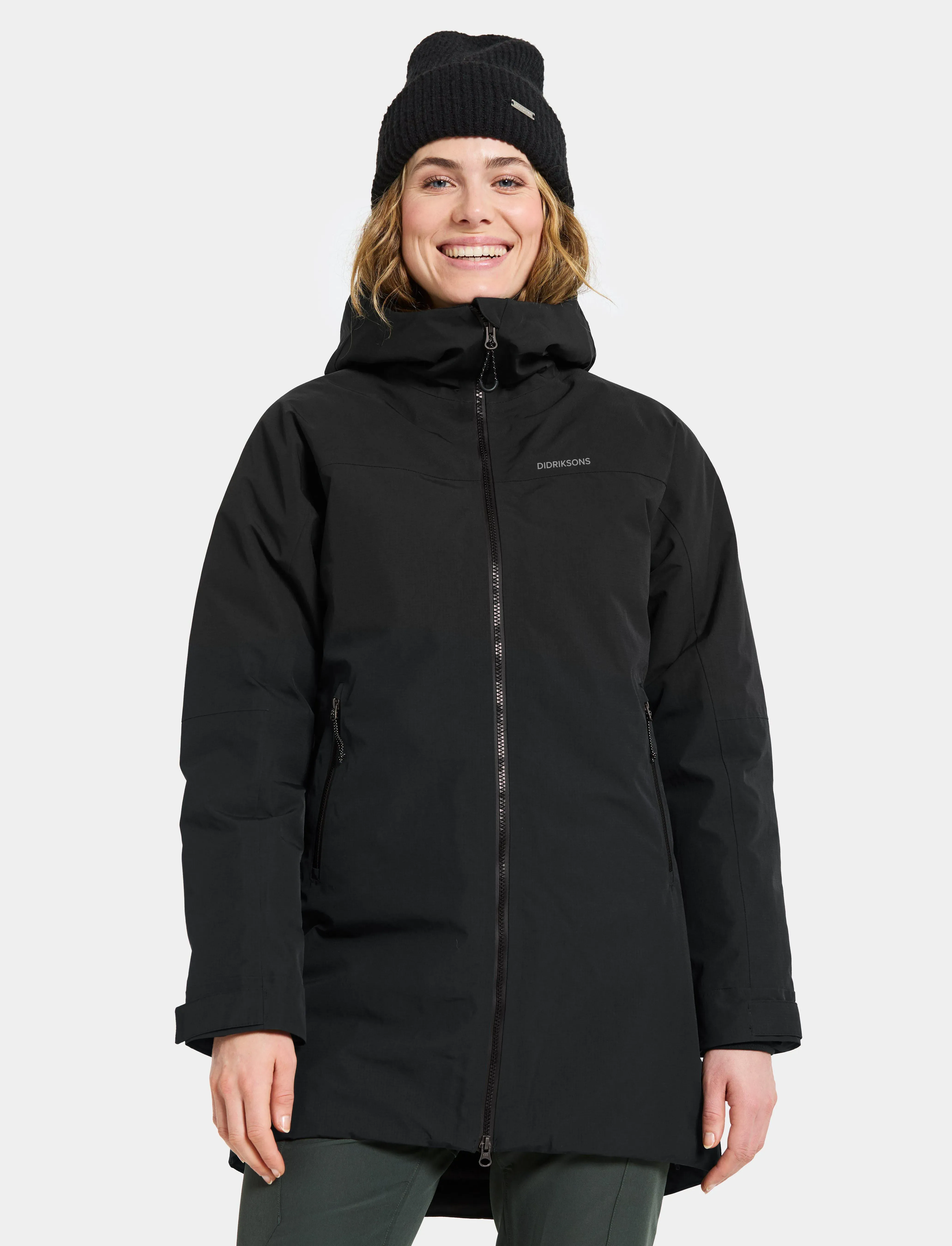 Didriksons Marget Wns Parka, 44, Black, Sport Jackets > Sport Parkas, Dame