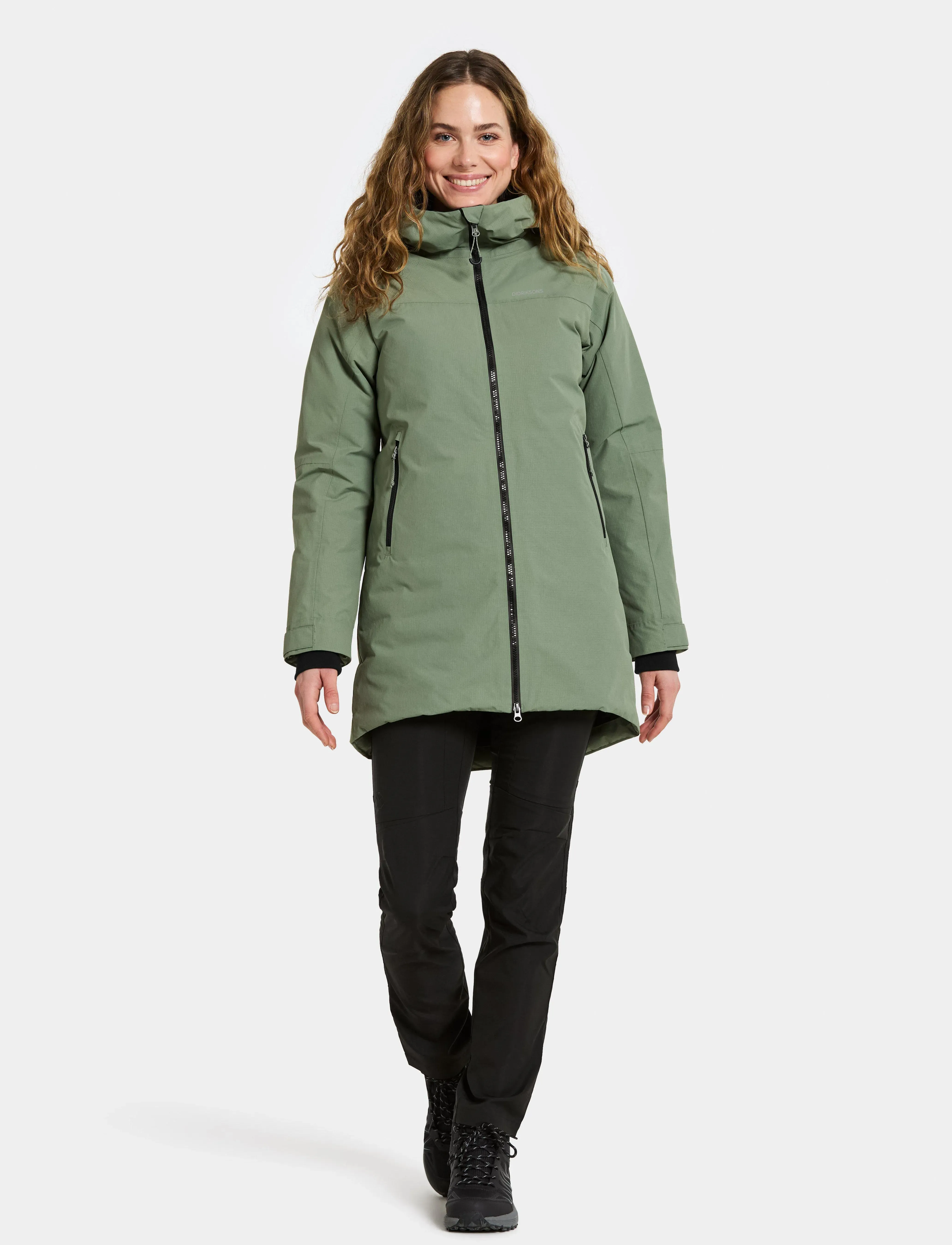 Didriksons - MARGET WNS PARKA - odzież wierzchnia - light moss - 3