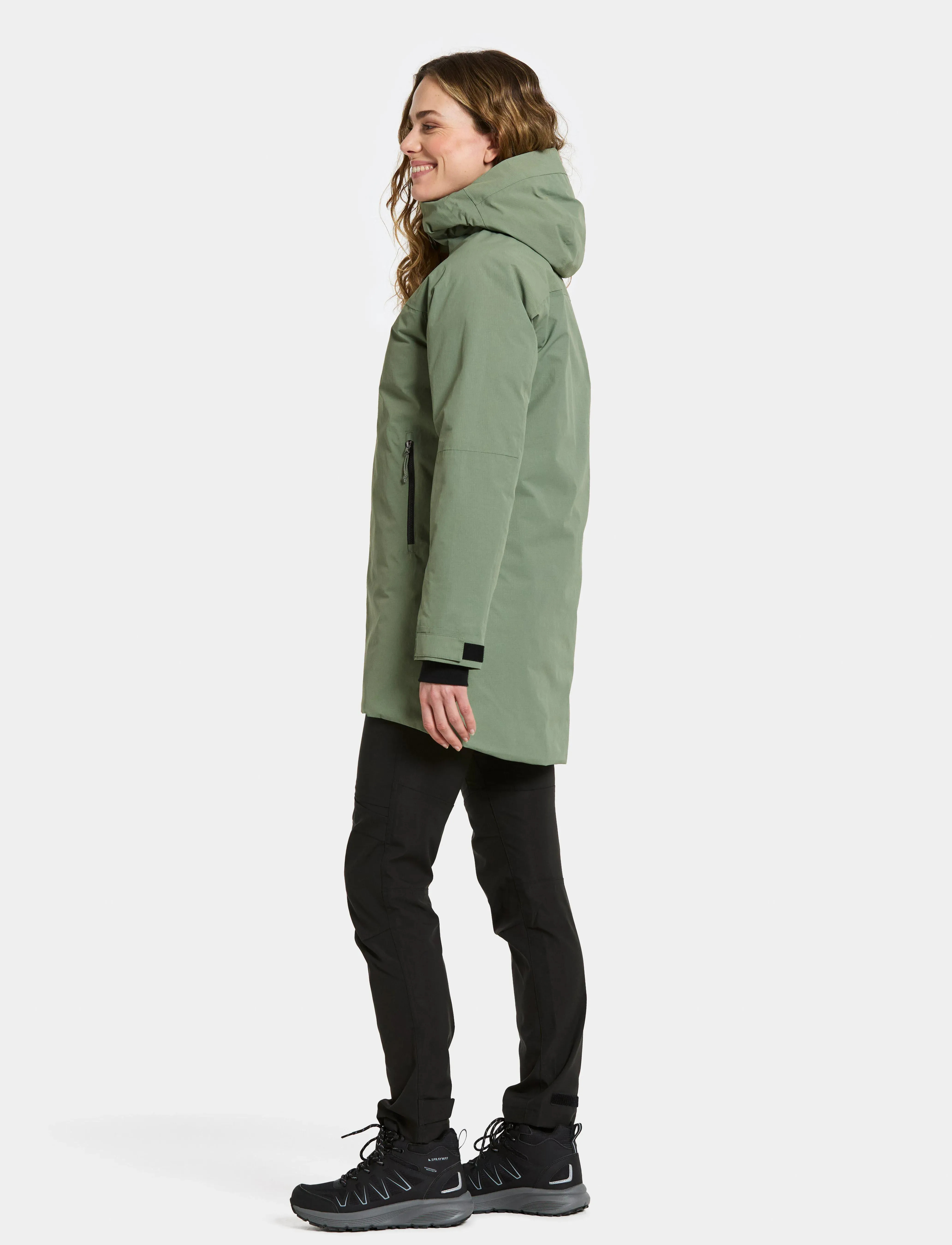 Didriksons - MARGET WNS PARKA - odzież wierzchnia - light moss - 5