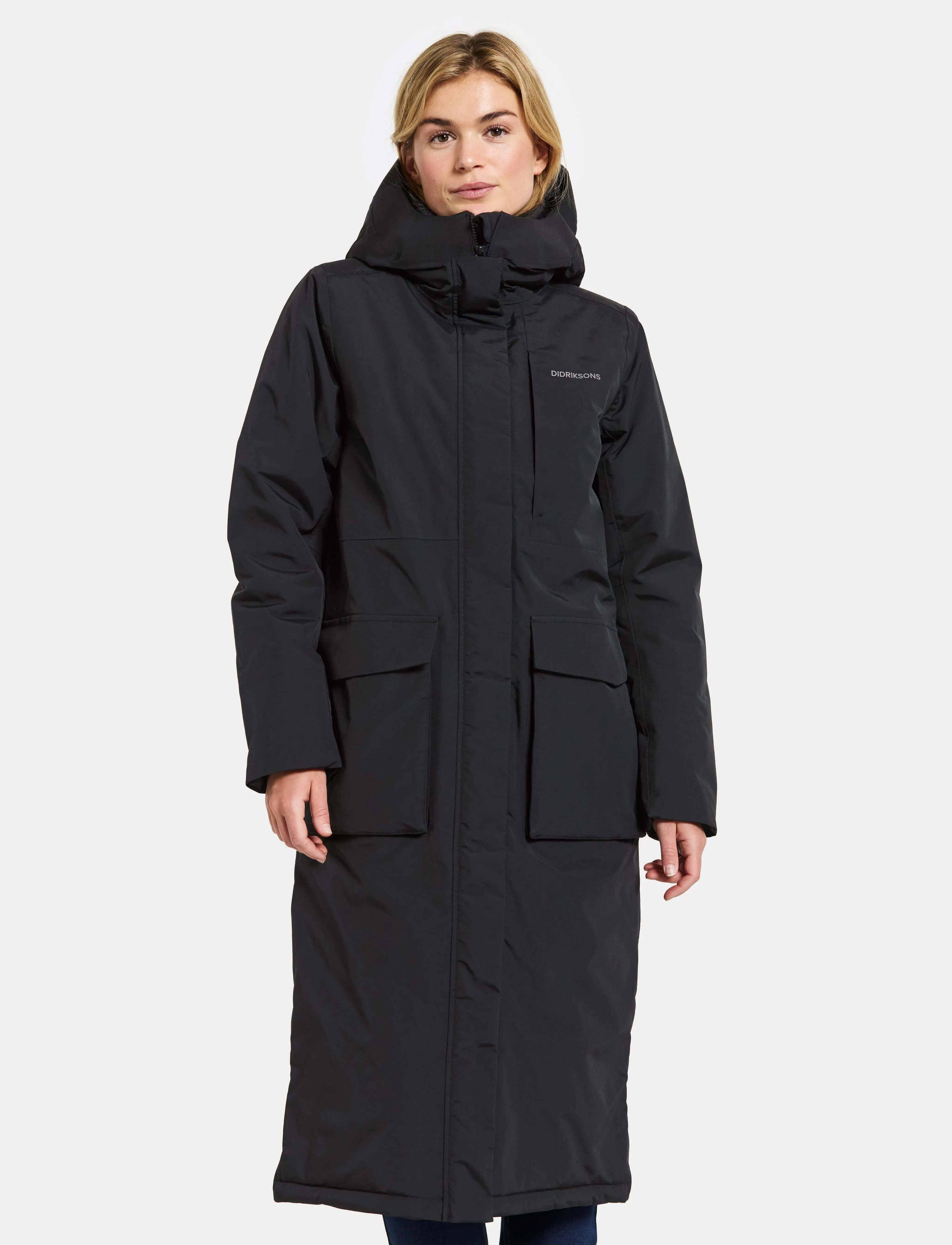 Didriksons LEYA WNS PARKA L 4 - Parkas - BLACK / black