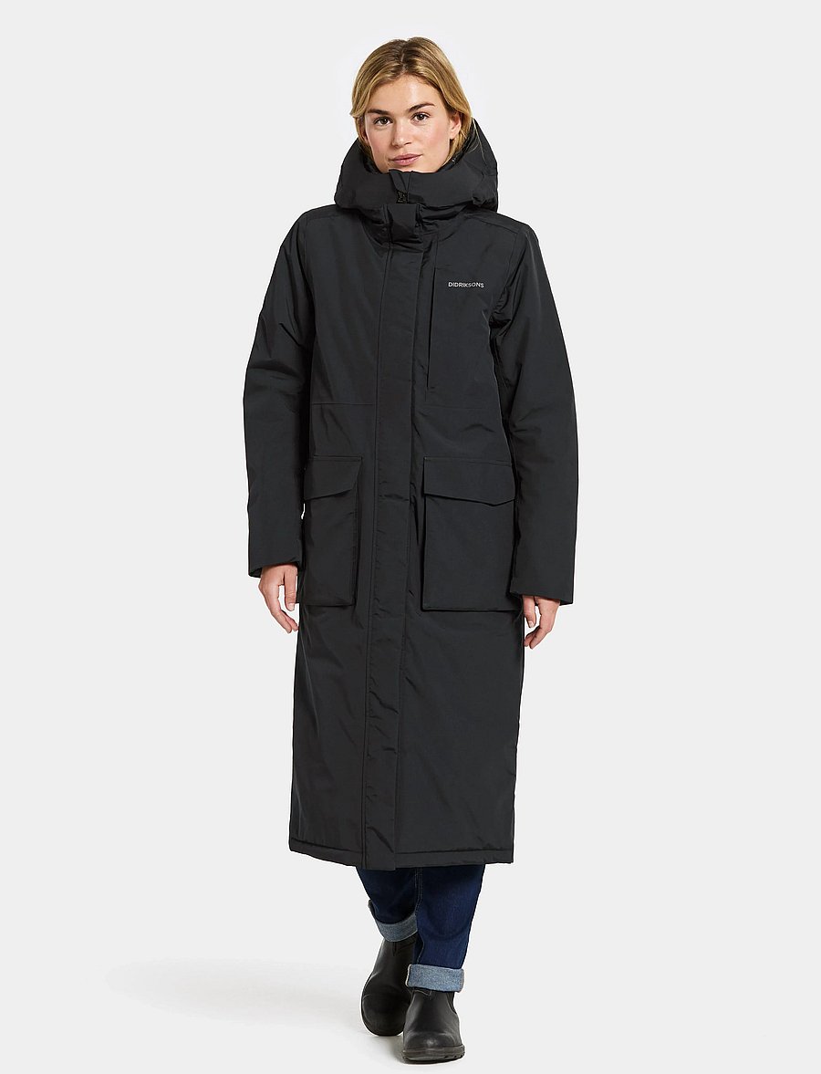 Didriksons - LEYA WNS PARKA L 4 - joped - black - 3