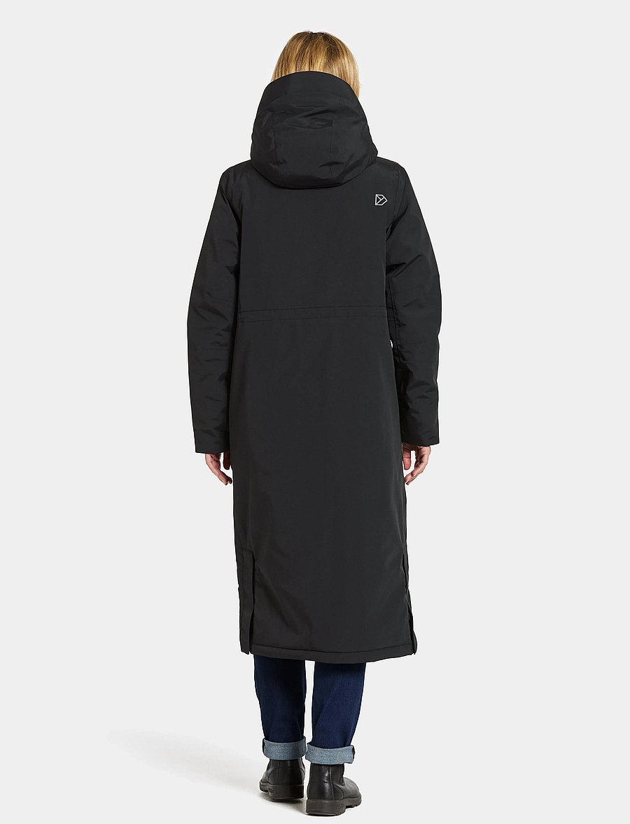 Didriksons - LEYA WNS PARKA L 4 - joped - black - 4