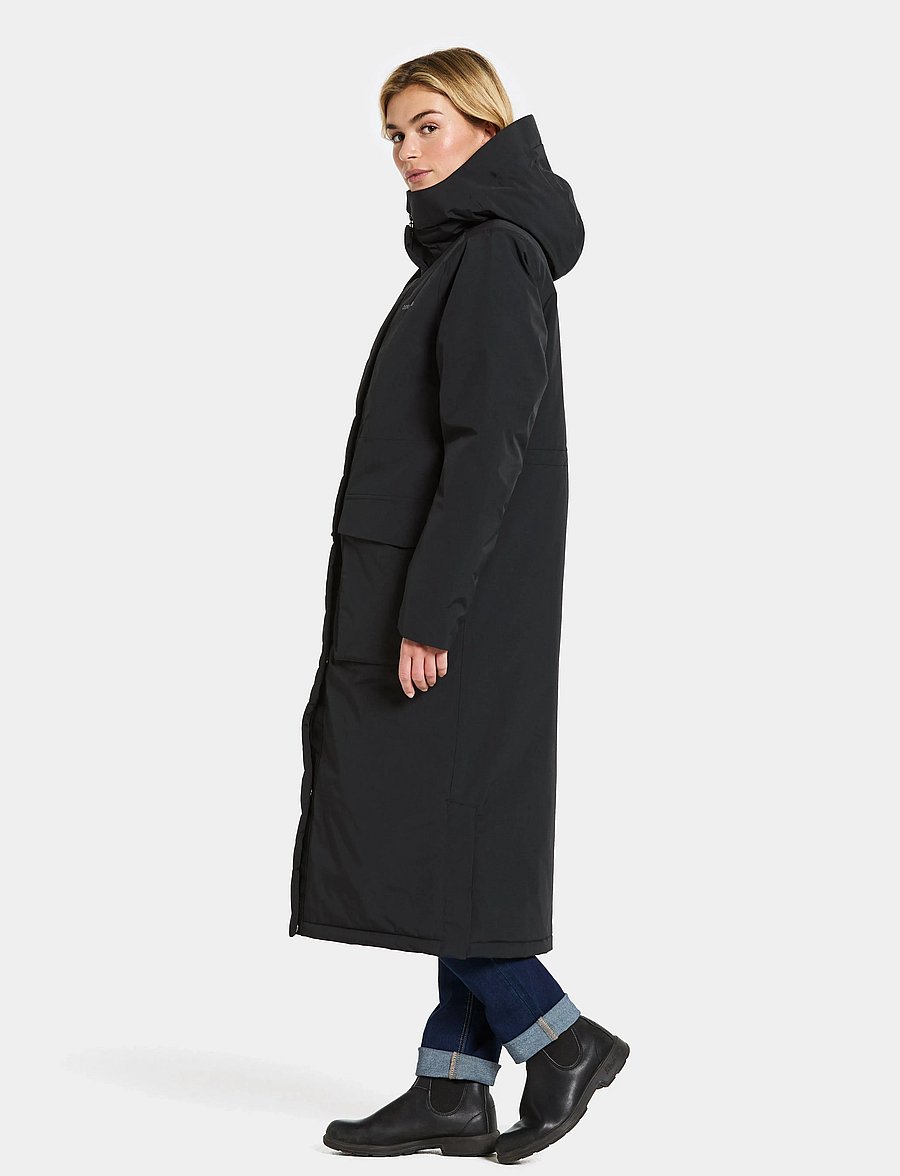 Didriksons - LEYA WNS PARKA L 4 - joped - black - 5