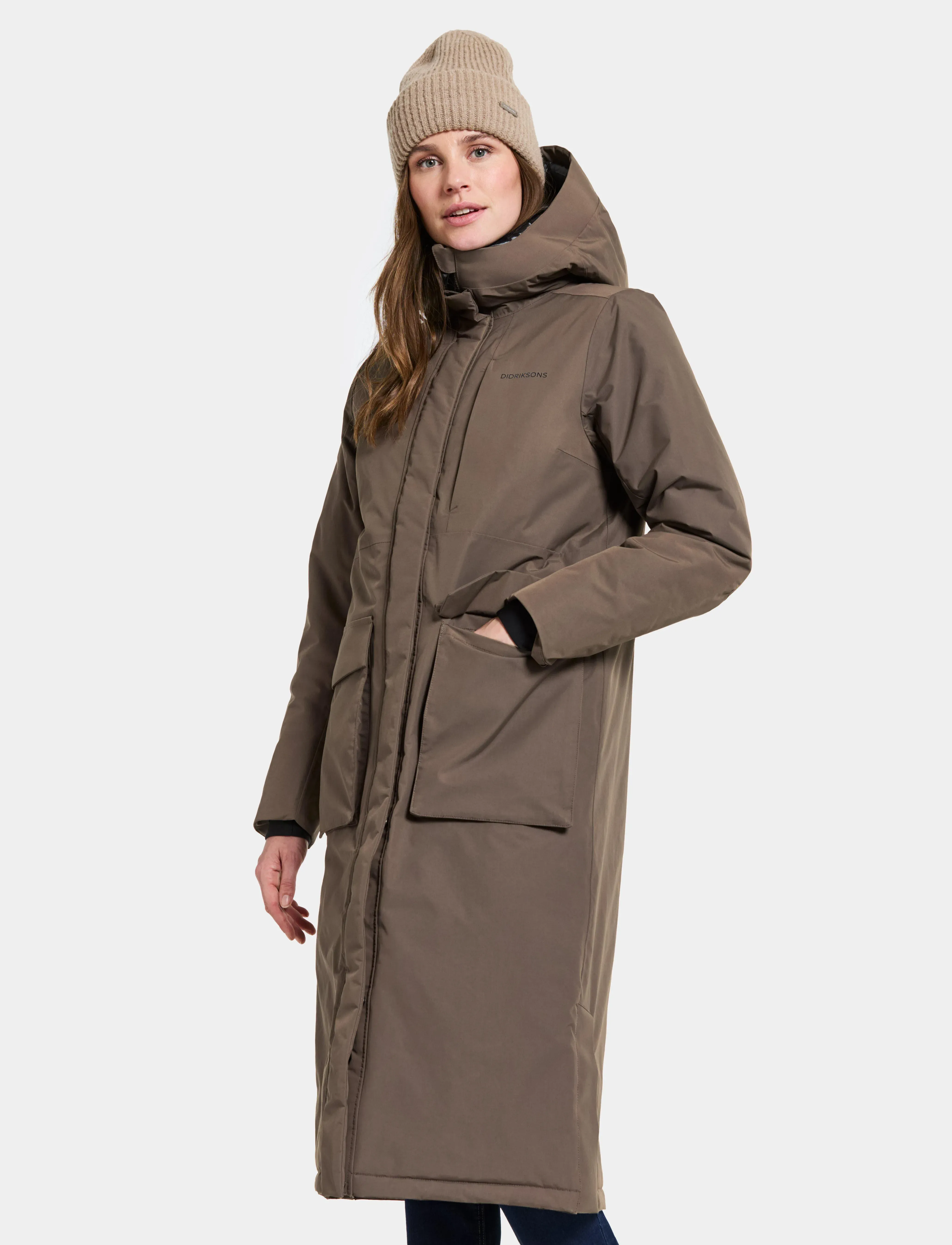 Didriksons - LEYA WNS PARKA L 4 - Úlpur - mocha brown - 0