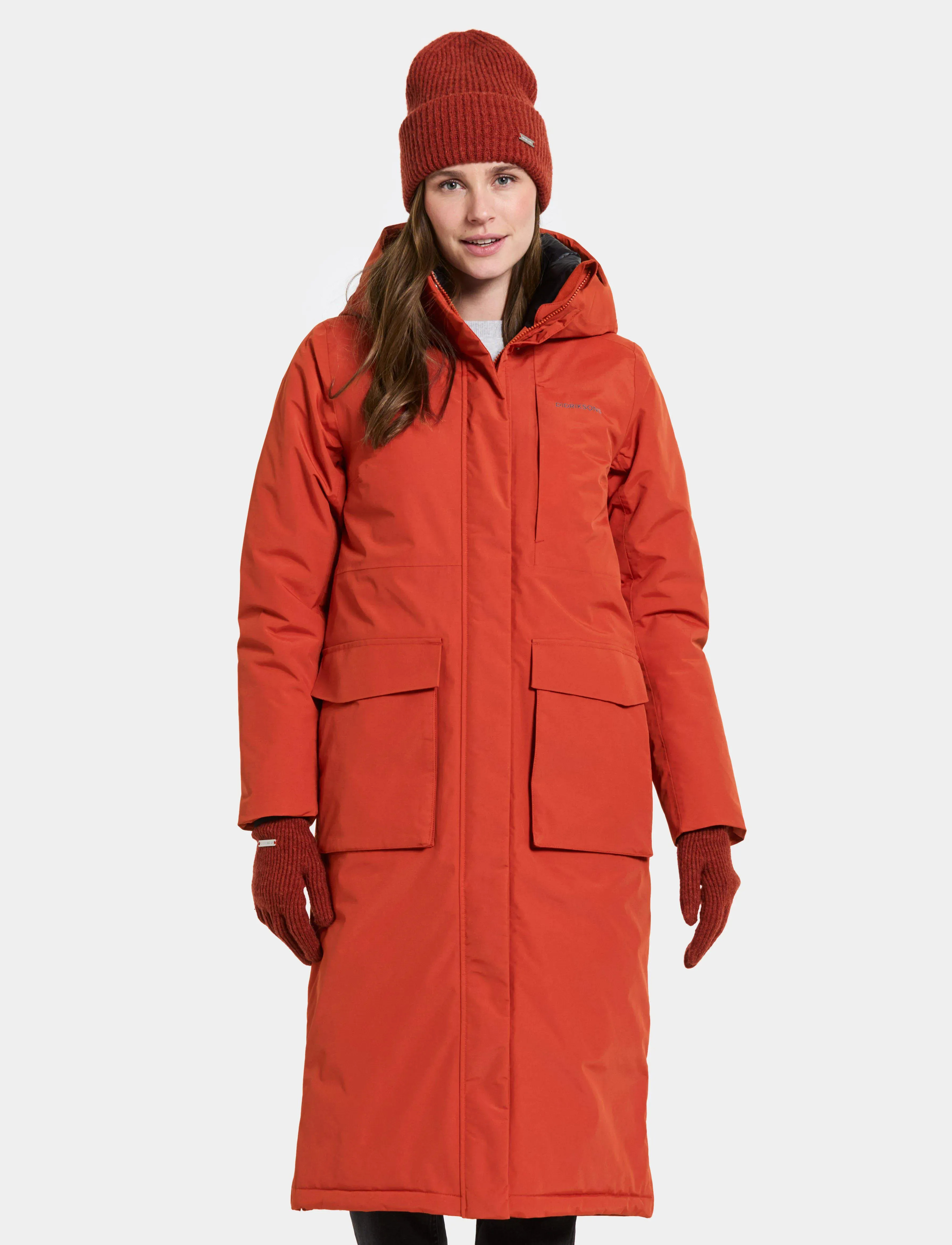 Didriksons LEYA WNS PARKA L 4 - Parka's - RUST / red