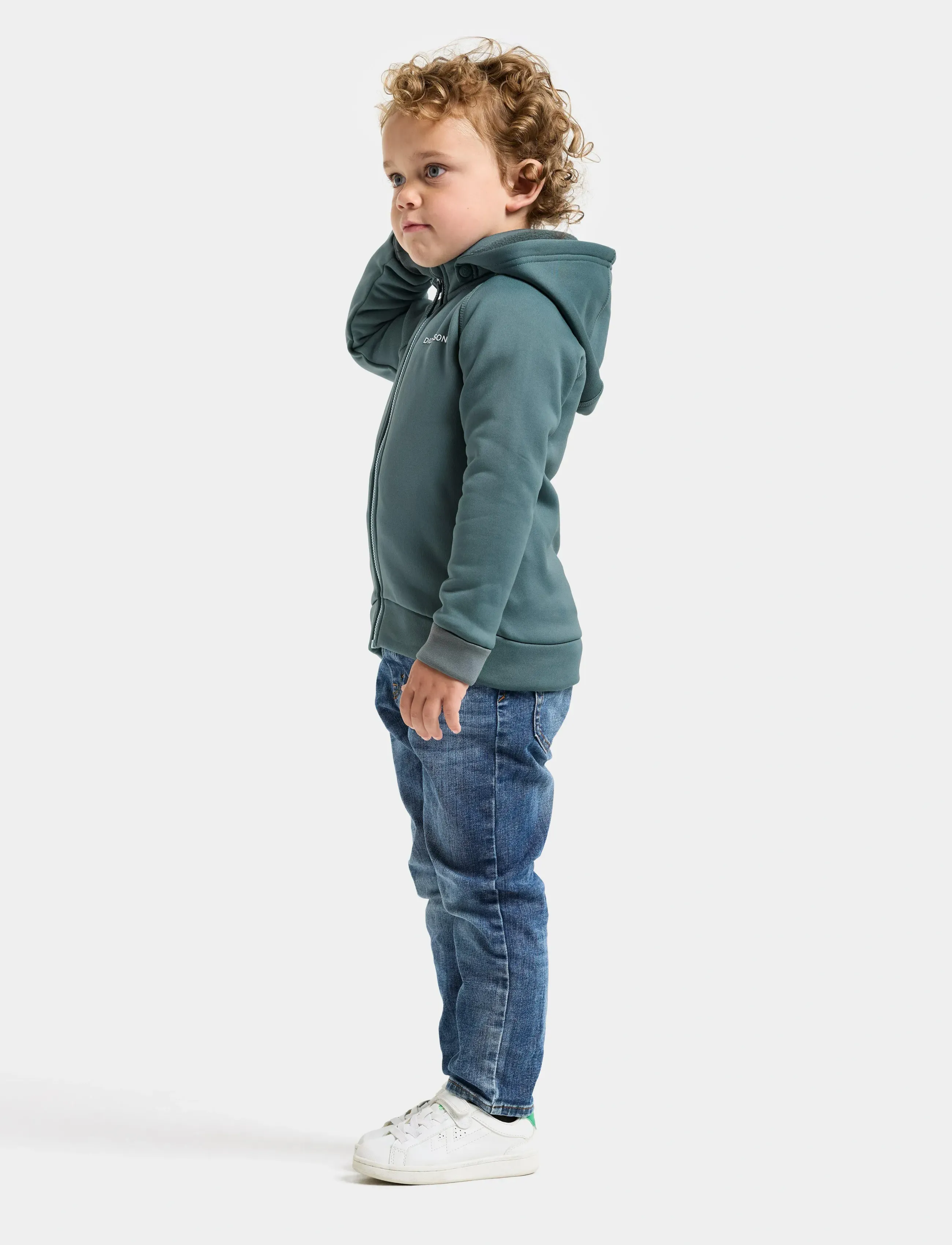 Didriksons - SILJAN KIDS FZ - kapuutsiga dressipluusid - factory blue - 5