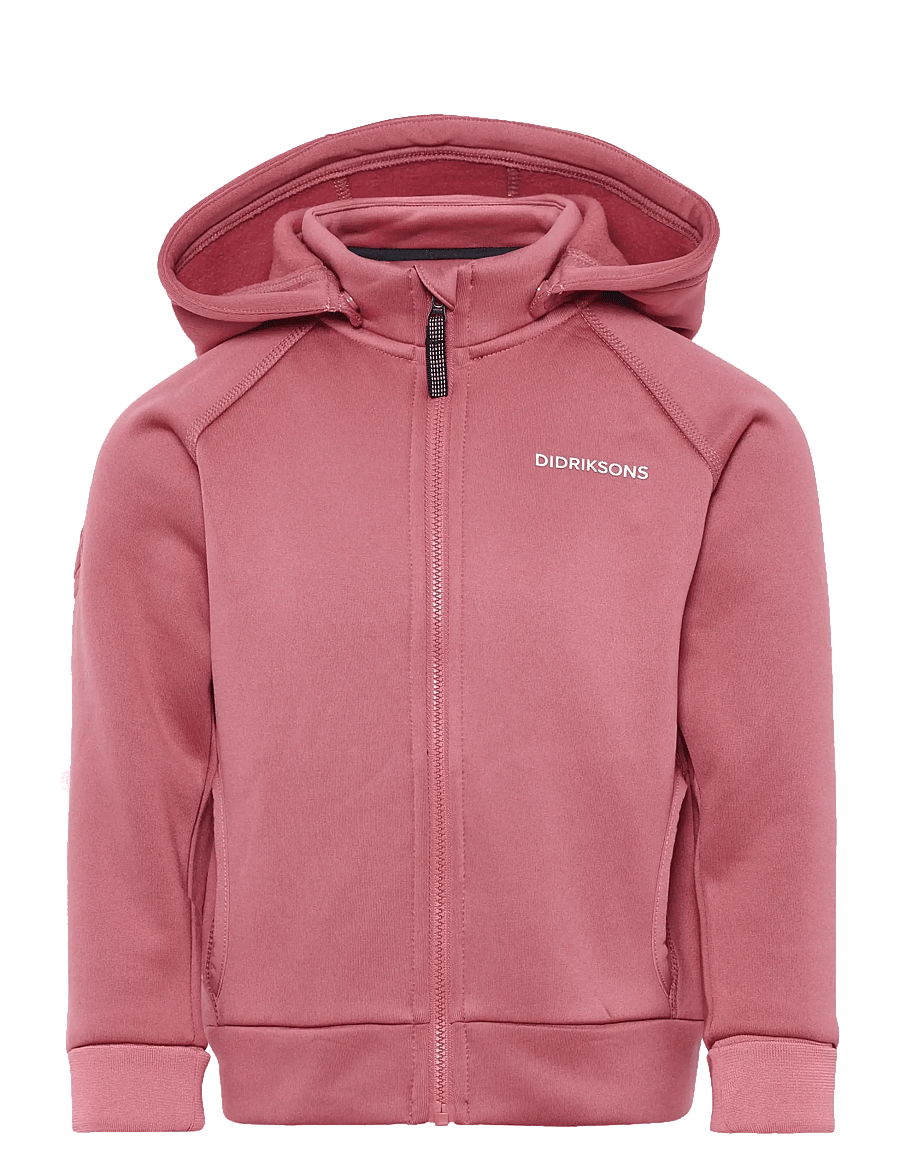 Didriksons - SILJAN KIDS FZ - huvtröjor - heather pink - 1