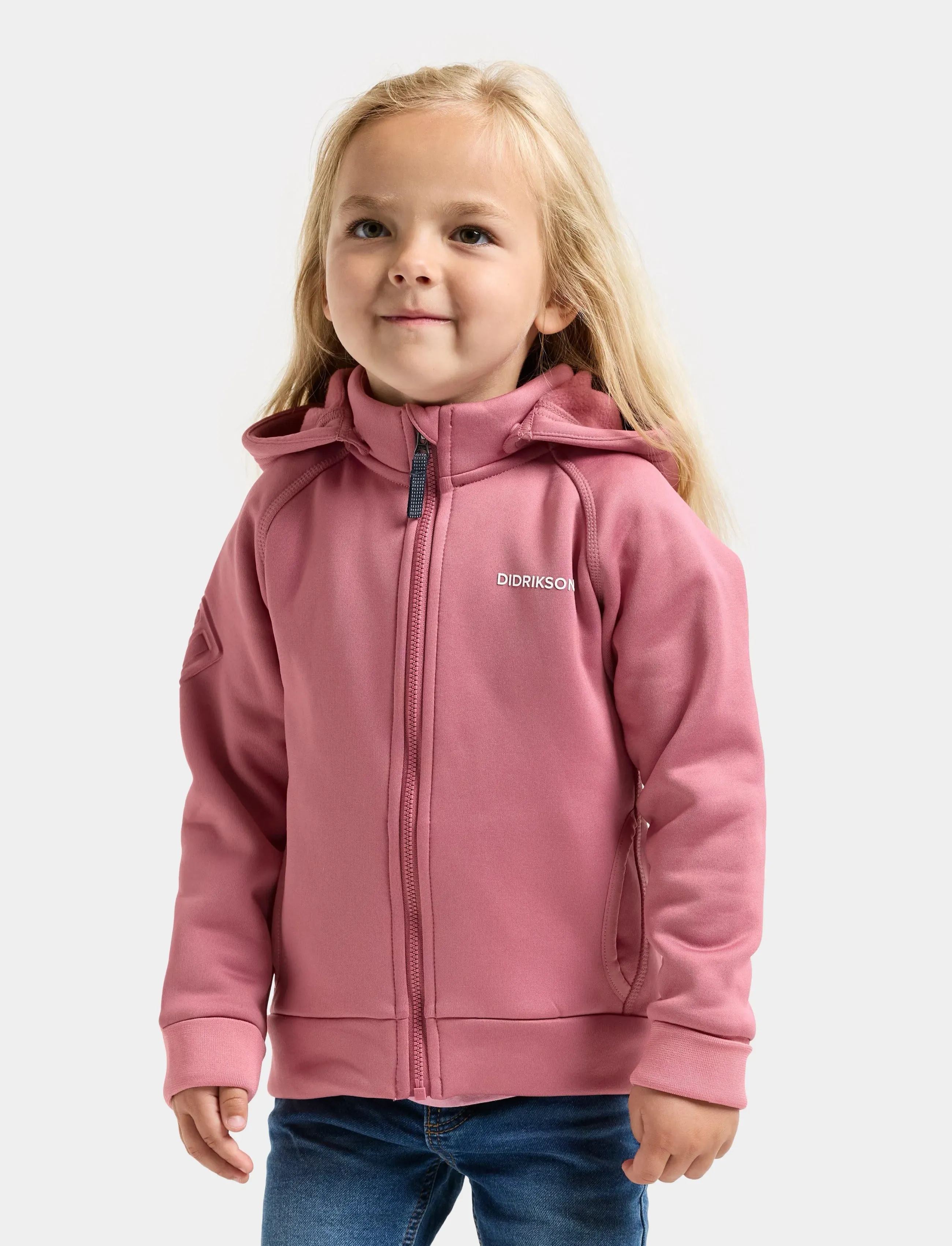 Didriksons Siljan Kids Fz, 80, Pink, Sweatshirts & Hættetrøjer > Hættetrøjer, Børn
