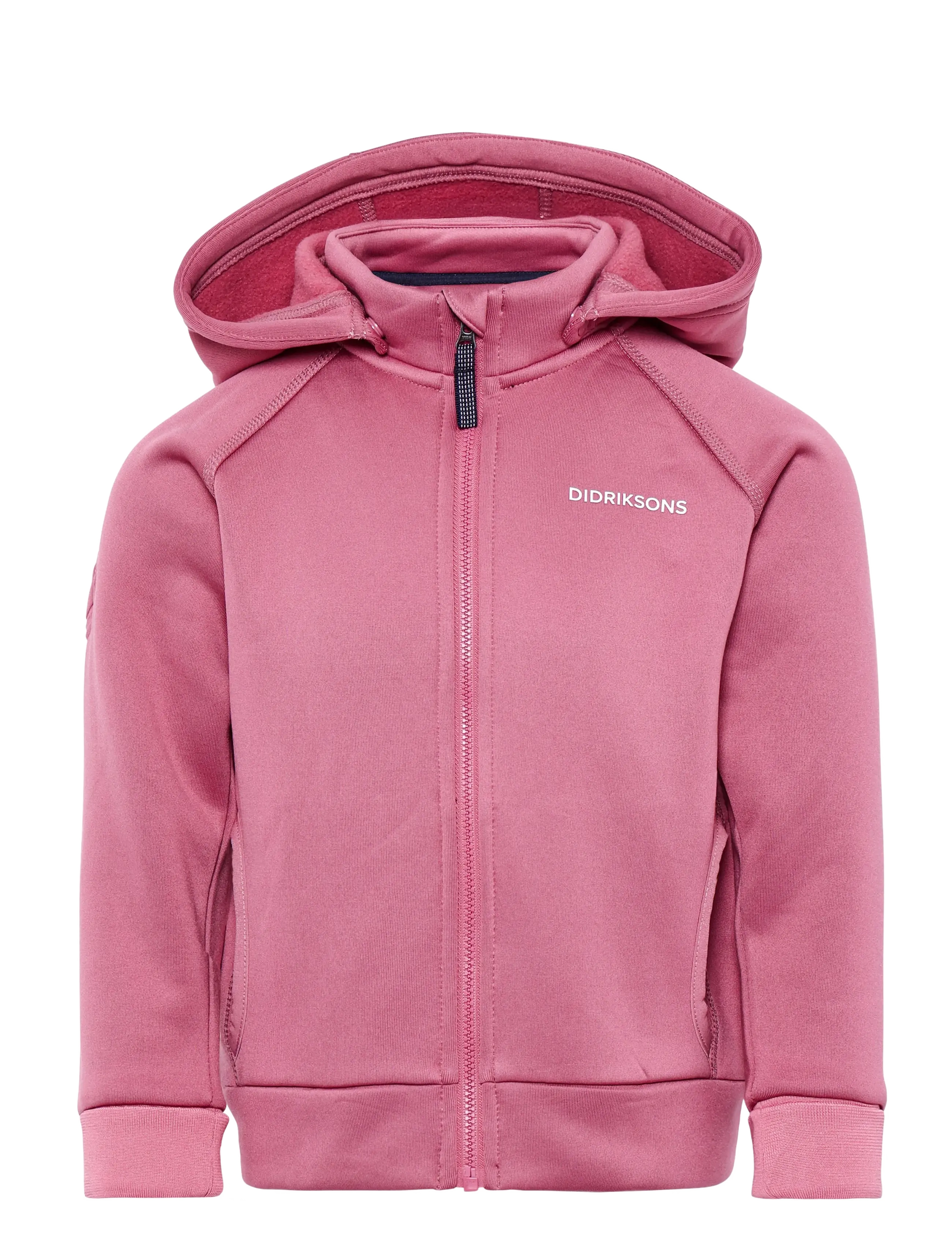 Didriksons - SILJAN KIDS FZ - kapuutsiga dressipluusid - heather pink - 3