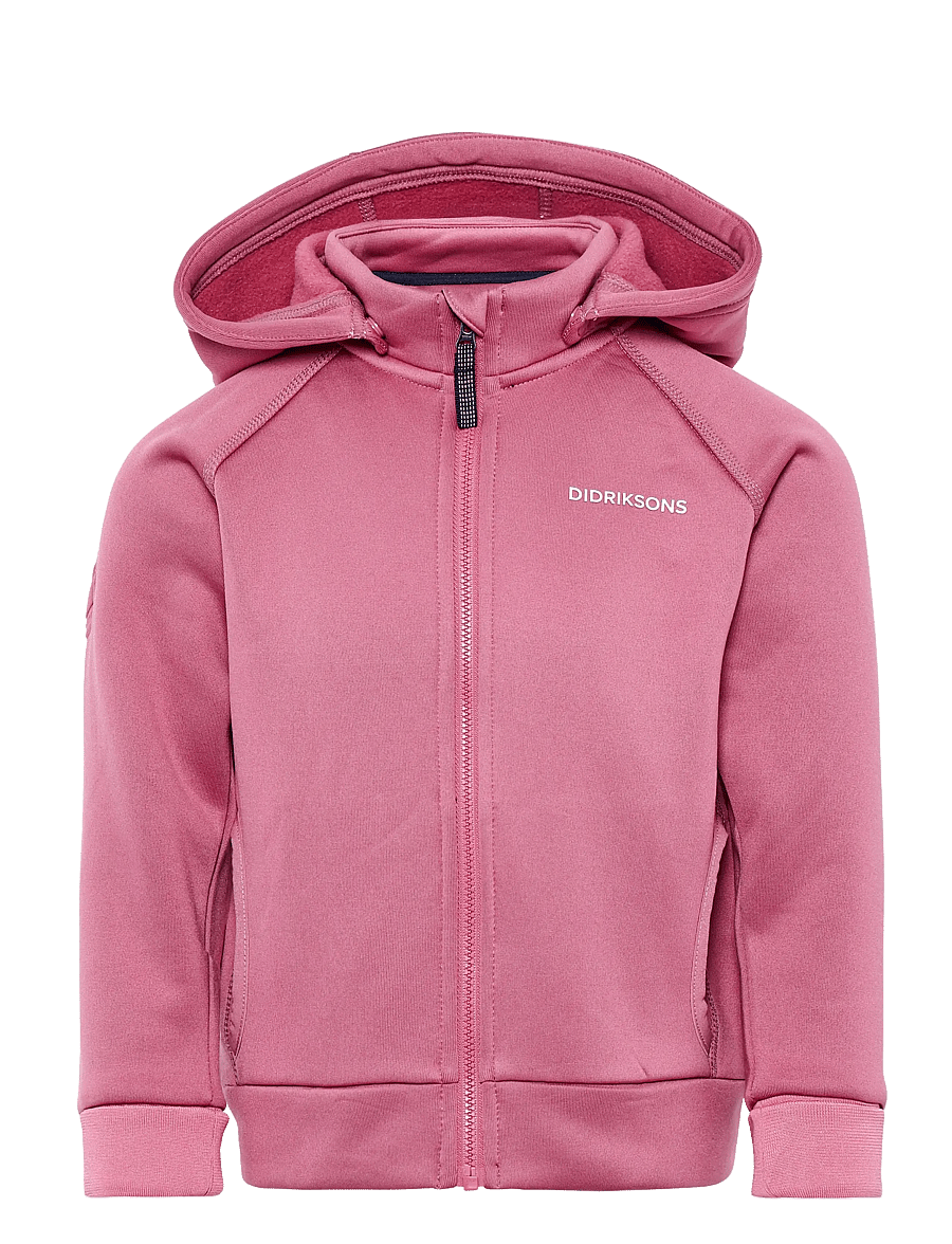 Didriksons - SILJAN KIDS FZ - kapuzenpullover - heather pink - 3