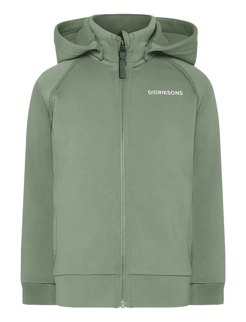 Didriksons - SILJAN KIDS FZ - hættetrøjer - light moss - 1