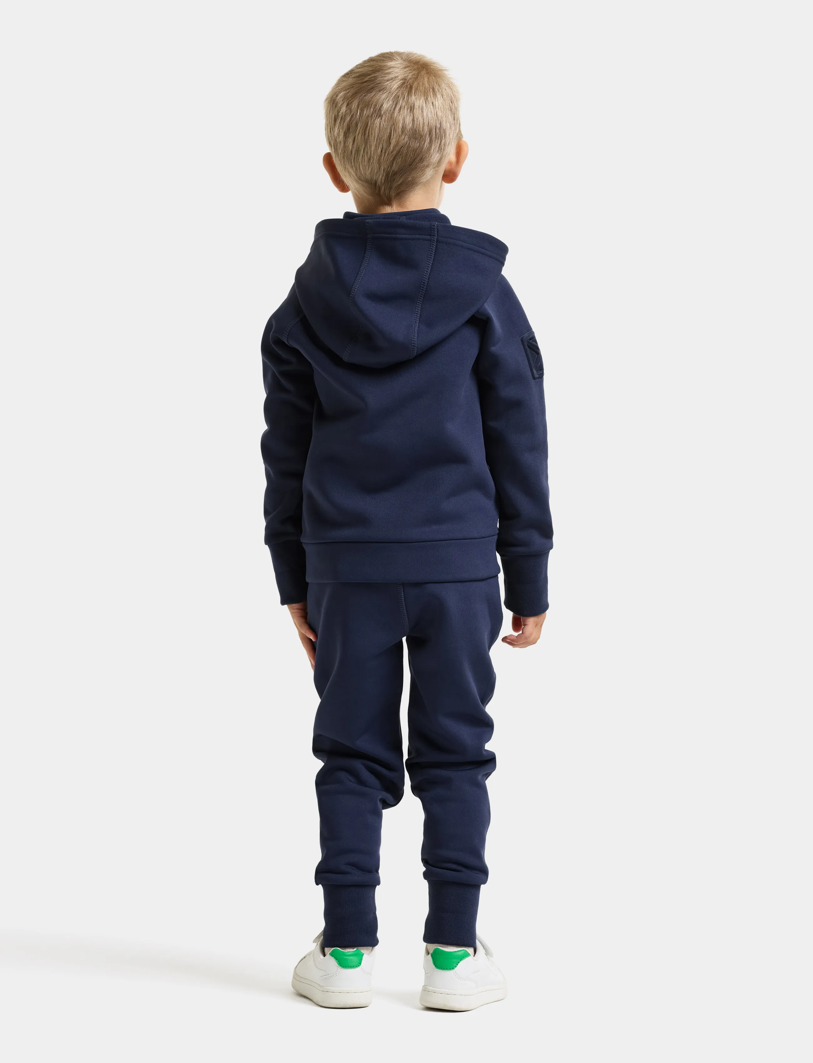 Didriksons Siljan Kids Fz, Børn, Børne Hættetrøje Med Fuld Lynlås, Navy, Str: 128