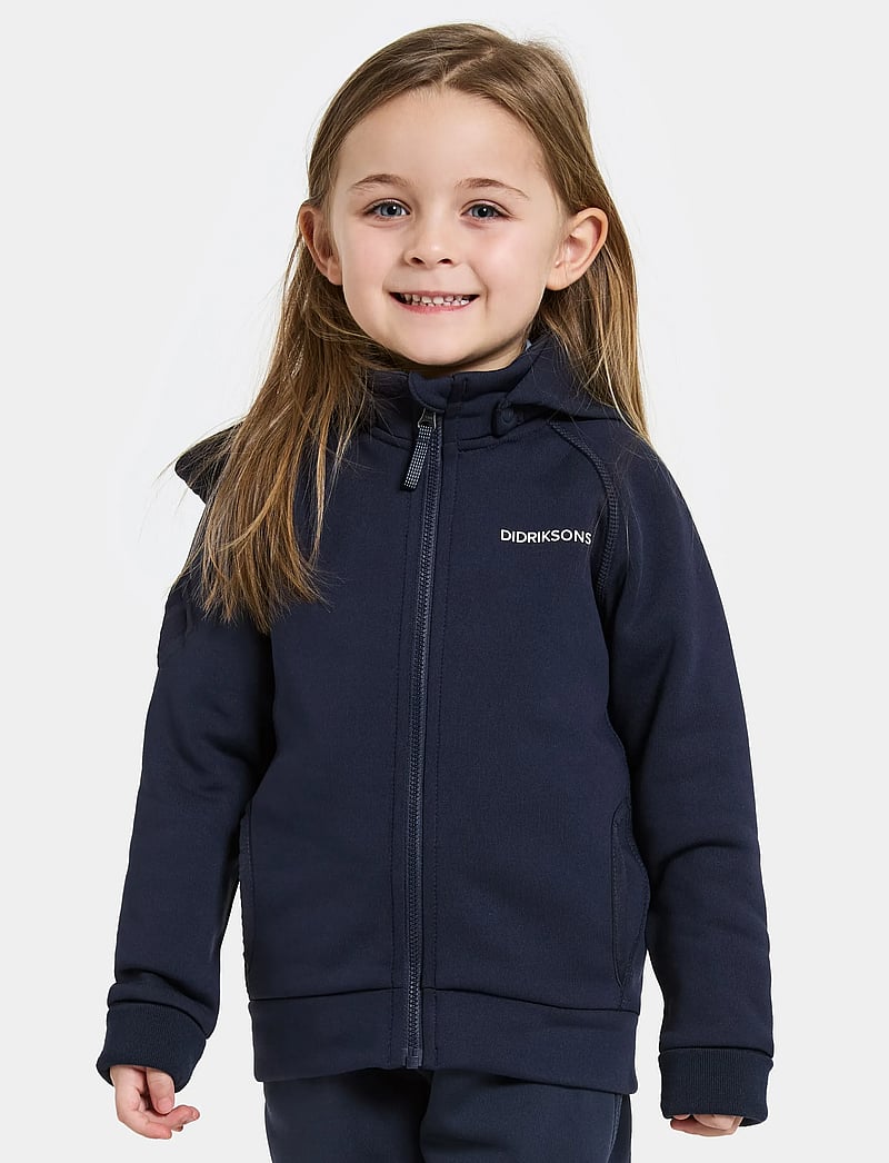 Didriksons - SILJAN KIDS FZ - kapuzenpullover - navy - 0