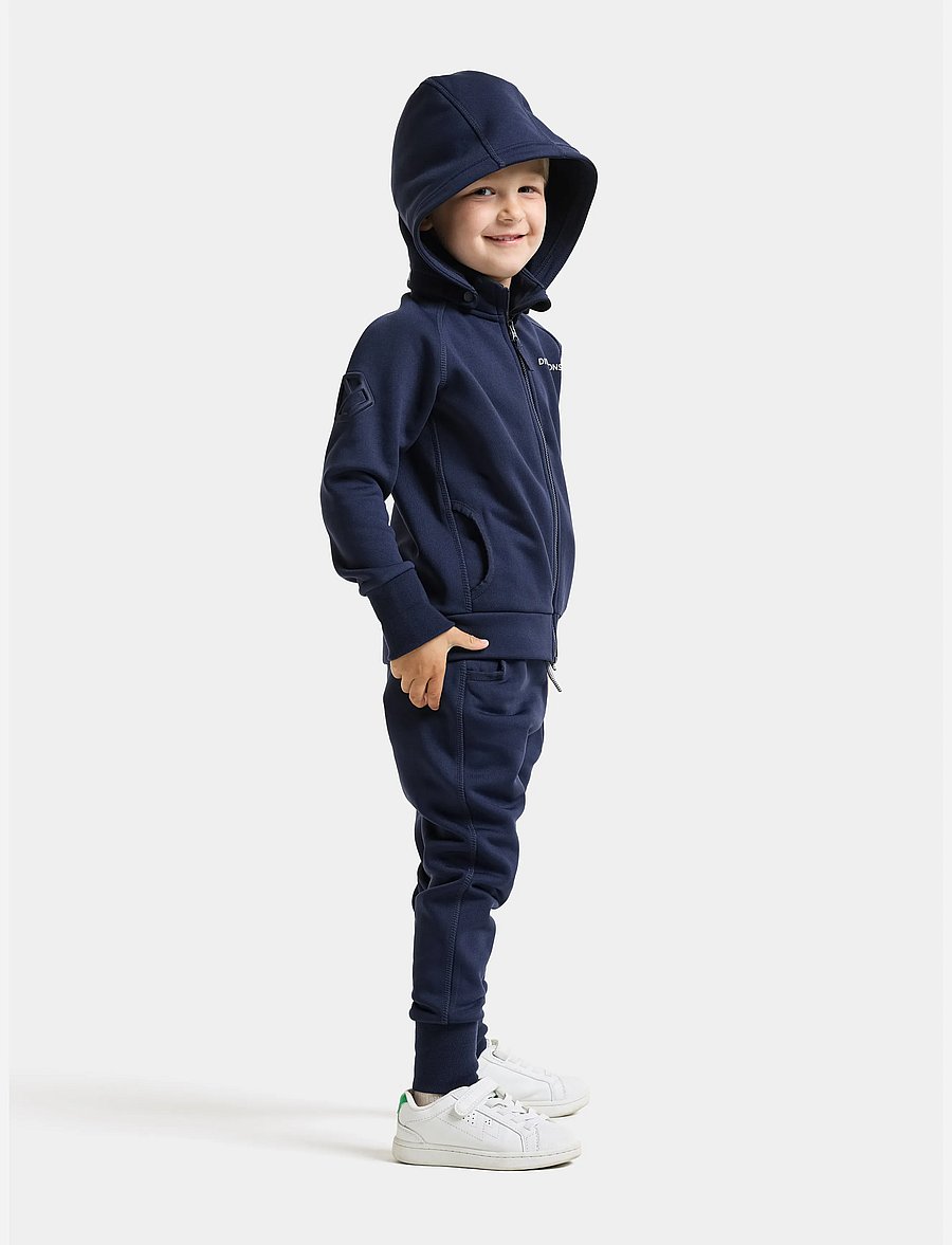 Didriksons - SILJAN KIDS FZ - kapuutsiga dressipluusid - navy - 5