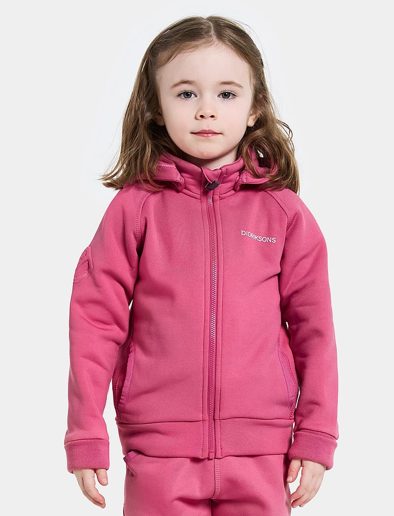 Didriksons - SILJAN KIDS FZ - huvtröjor - sweet pink - 0