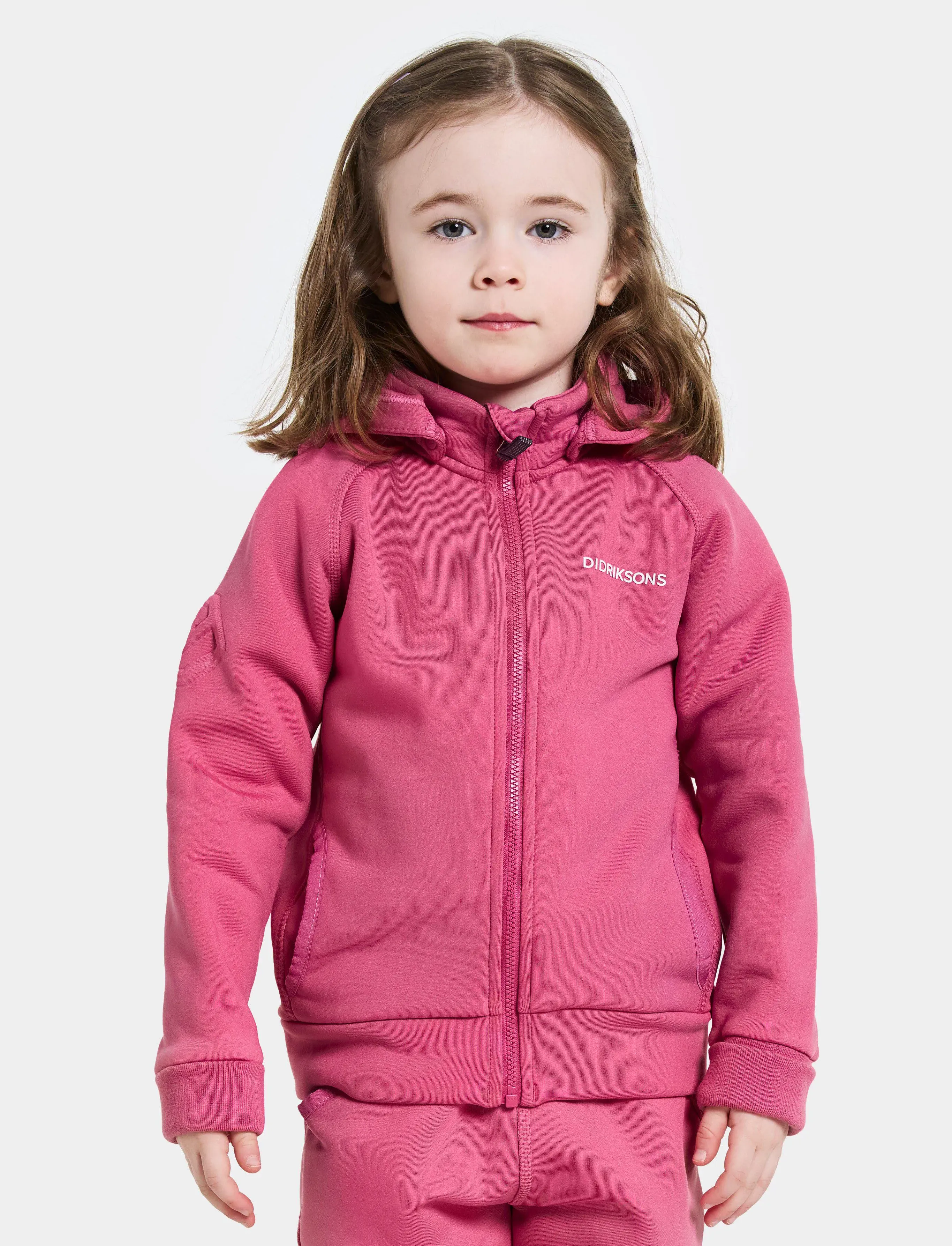 Didriksons - SILJAN KIDS FZ - kapuzenpullover - sweet pink - 0