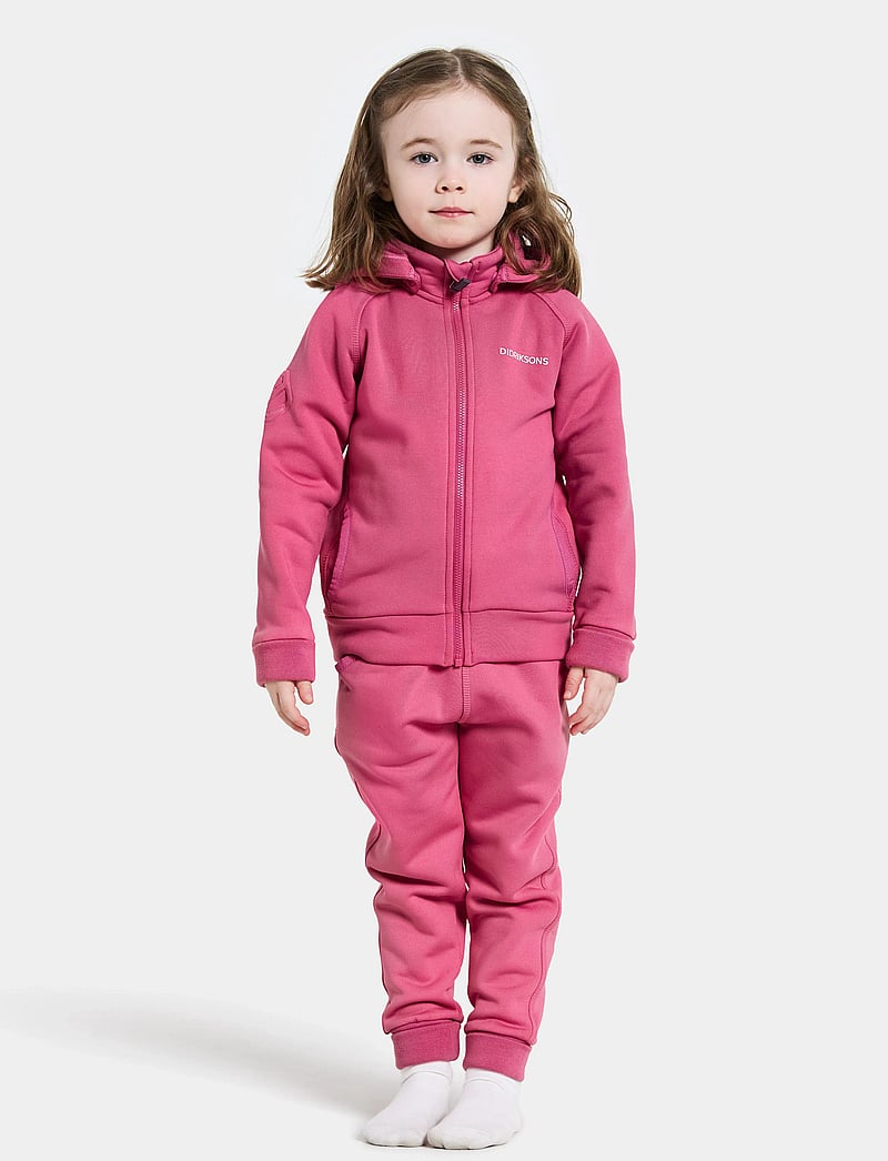 Didriksons - SILJAN KIDS FZ - huvtröjor - sweet pink - 3
