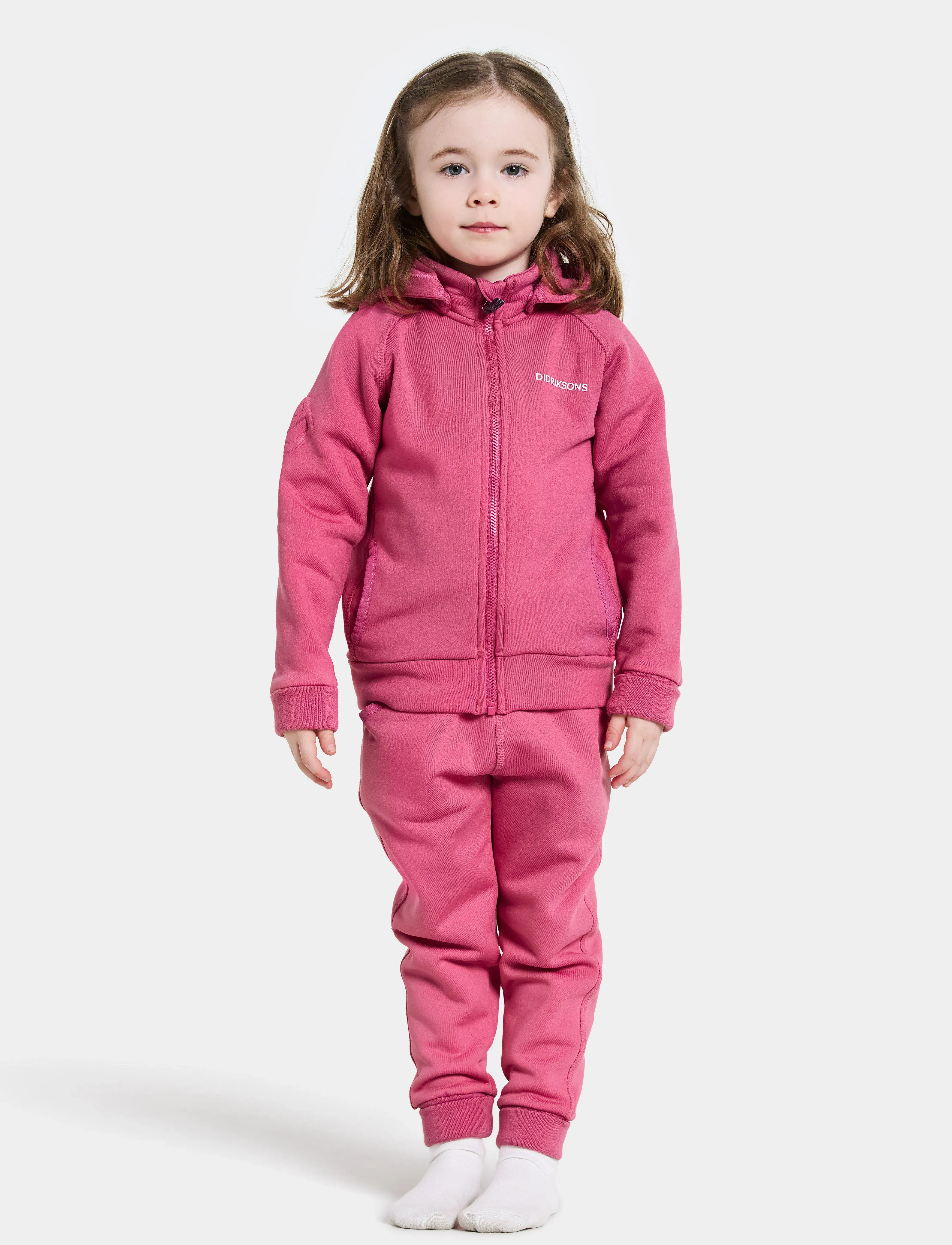 Didriksons - SILJAN KIDS FZ - kapuzenpullover - sweet pink - 3