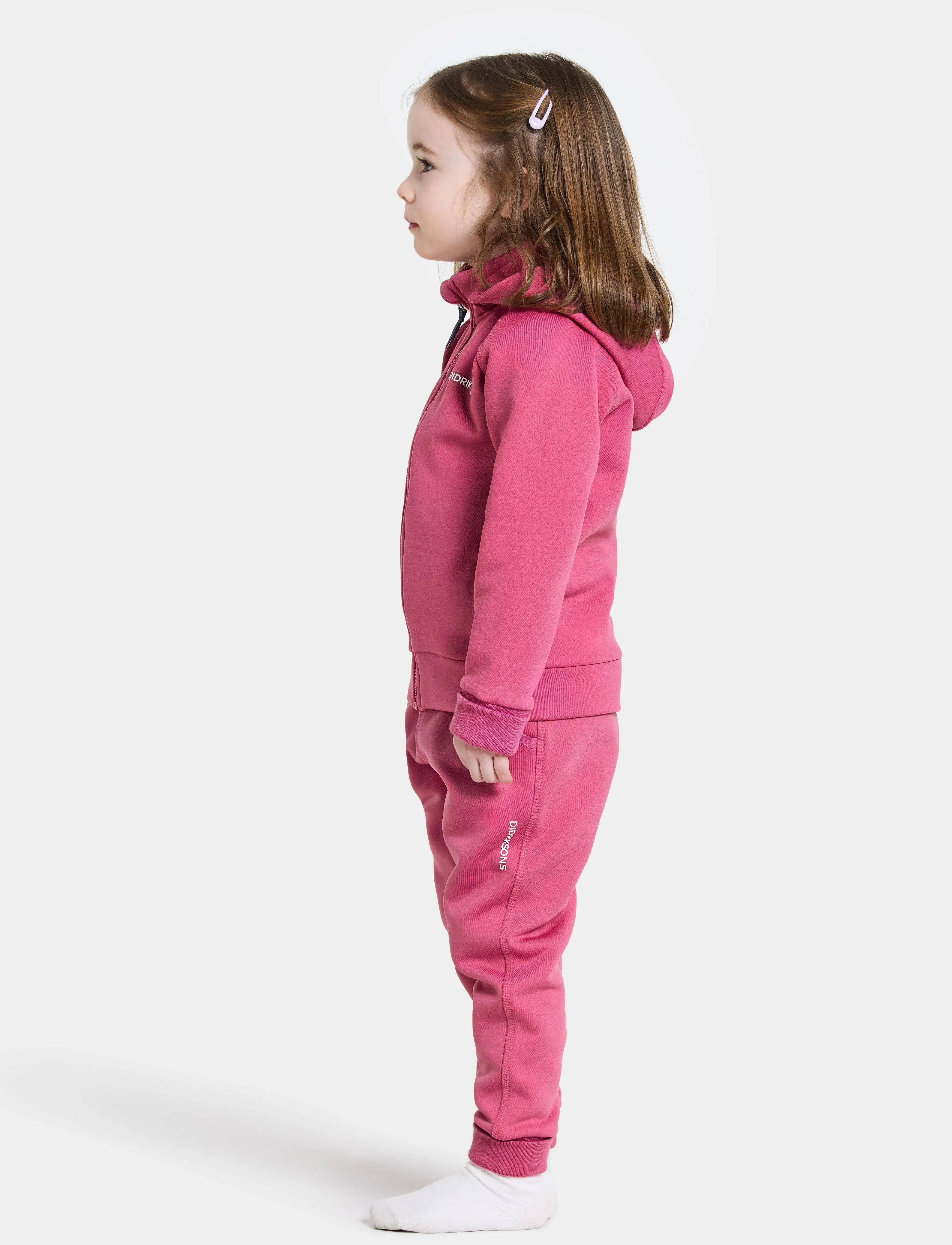 Didriksons - SILJAN KIDS FZ - kapuzenpullover - sweet pink - 5