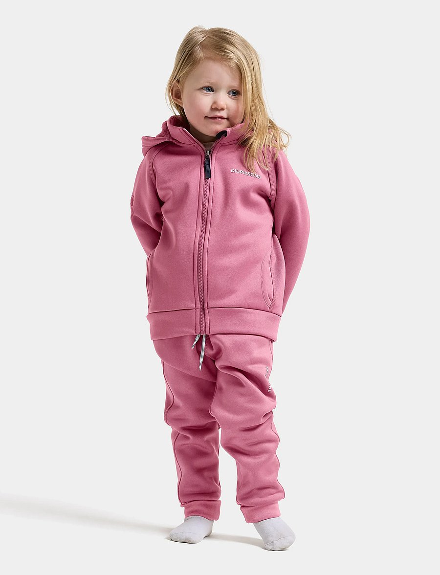 Didriksons - Siljan Kids' Pants - dressipüksid - heather pink - 0