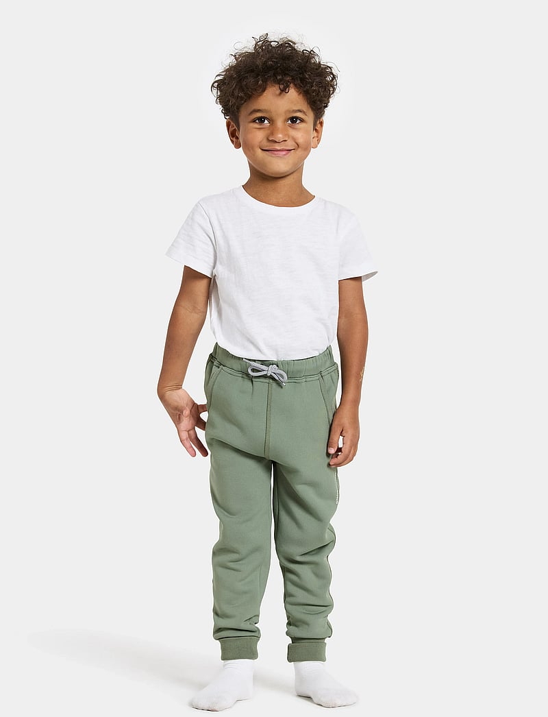 Didriksons - SILJAN KIDS PNT - dressipüksid - light moss - 3