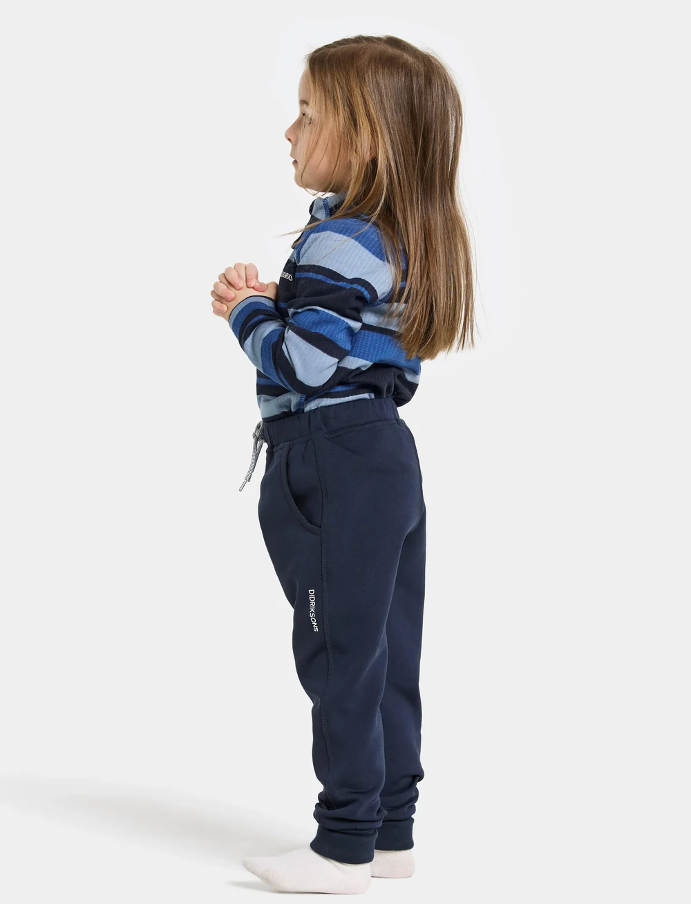 Didriksons - SILJAN KIDS PNT - spodnie dresowe - navy - 5