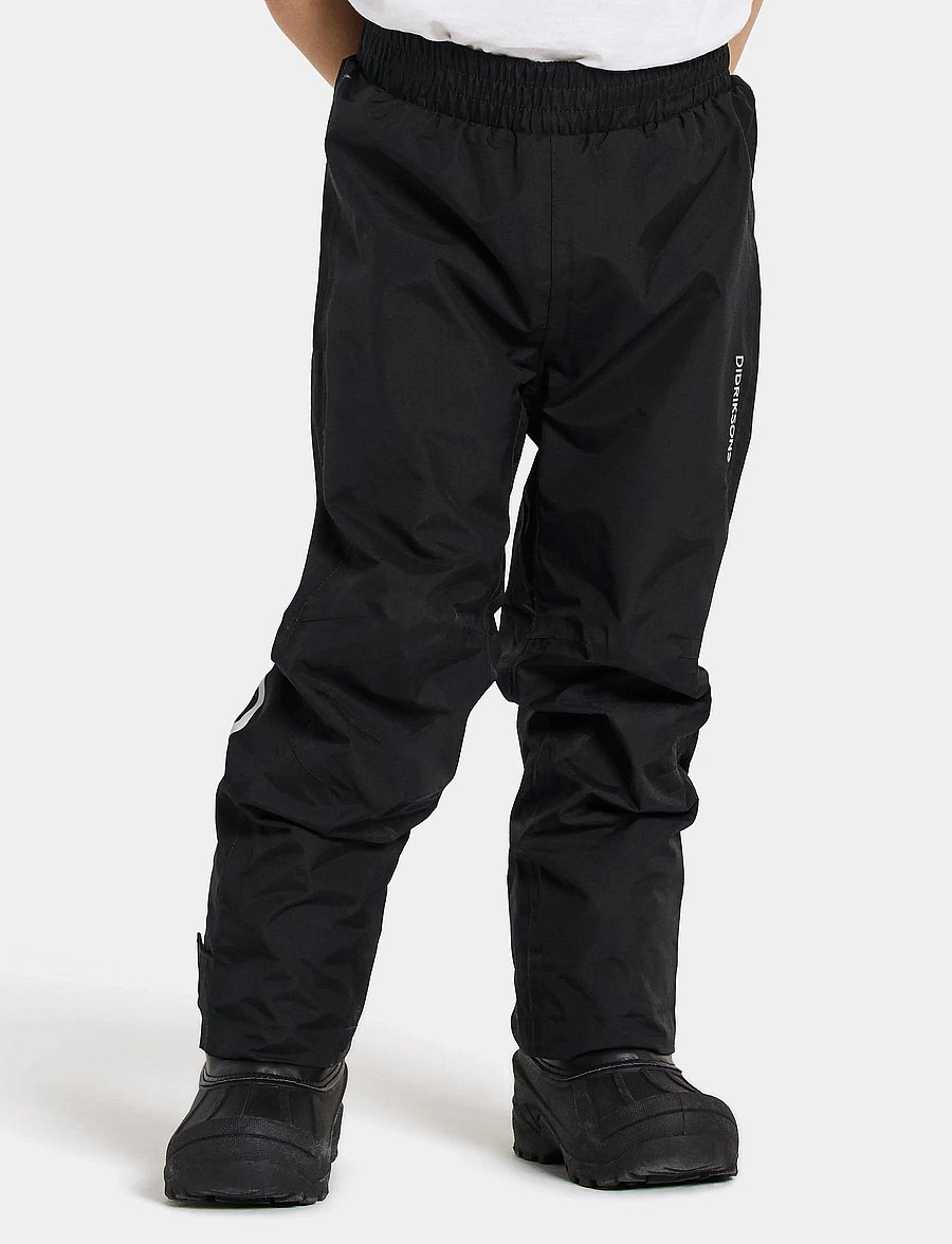 Didriksons - AVAN KIDS PANTS - shell- & regenhosen - black - 2