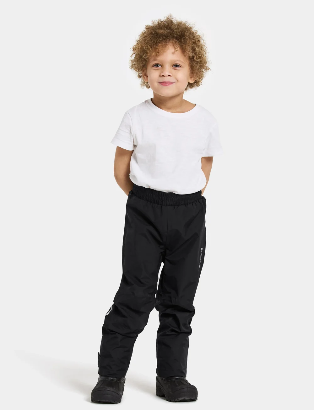 Didriksons - AVAN KIDS PANTS - tuule- ja veekindlad püksid - black - 3