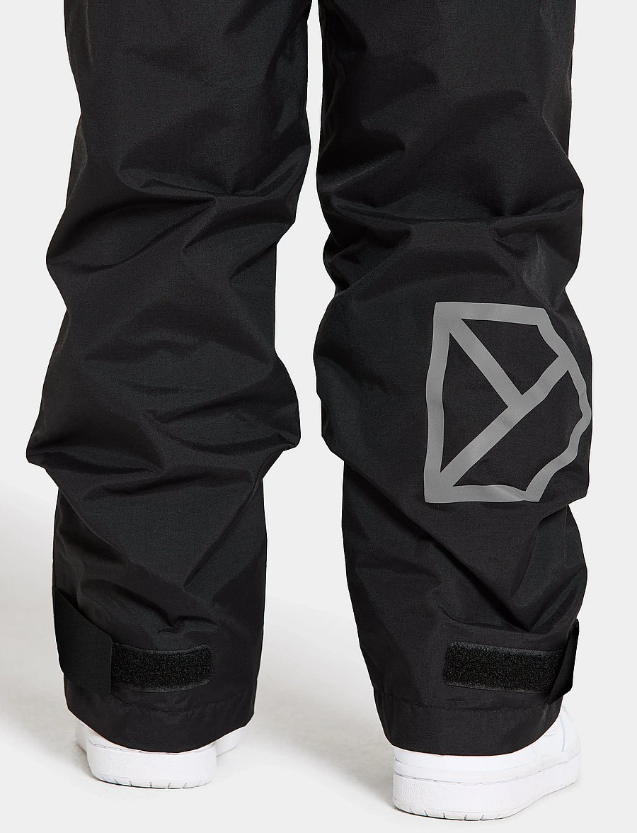 Didriksons - AVAN KIDS PANTS - shell- & regenhosen - black - 4