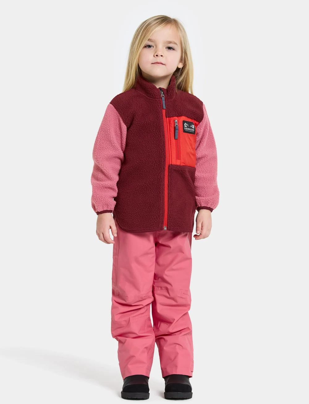 Didriksons - ANTEN KIDS FULLZIP - sweatshirts - anemon red - 3