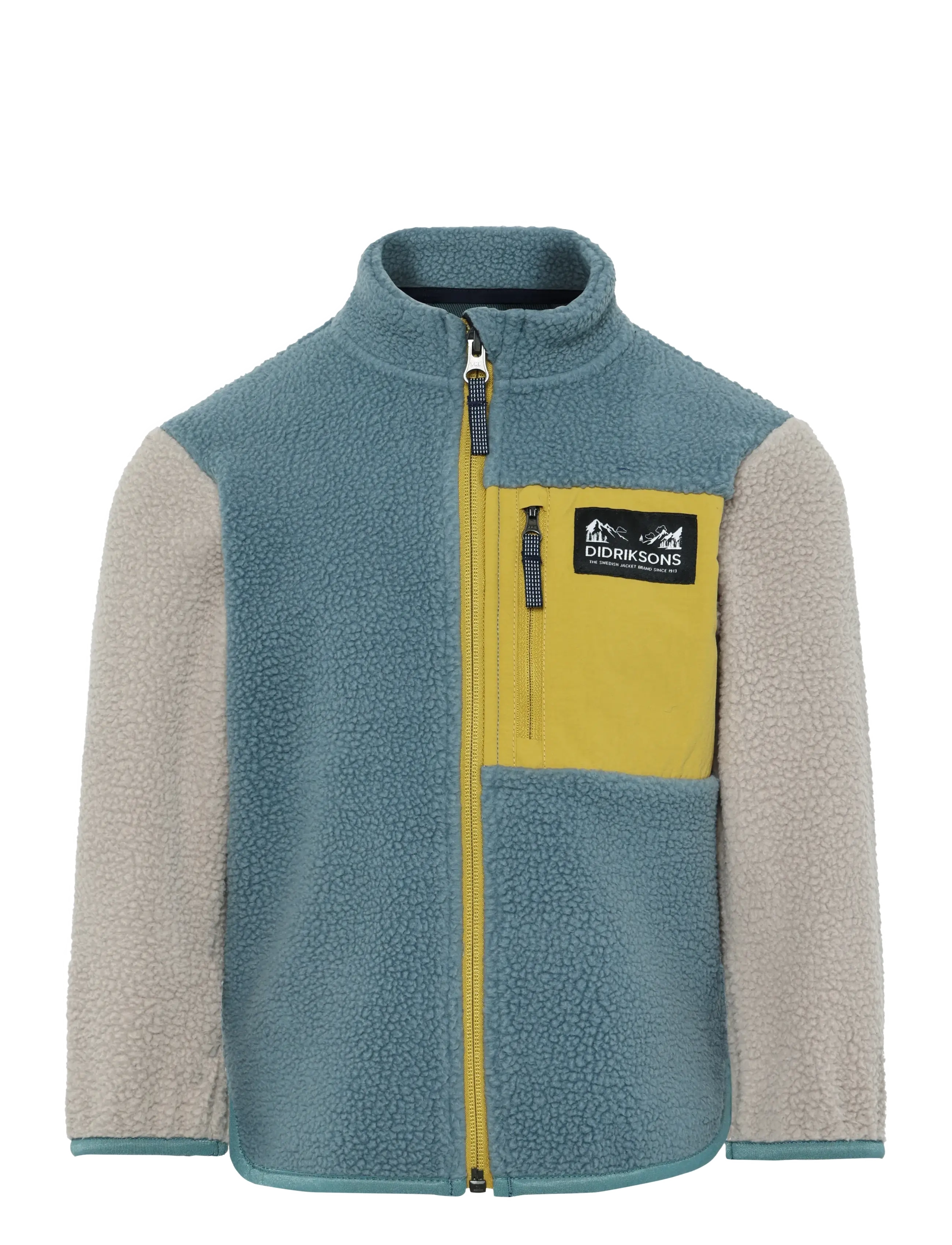 Didriksons ANTEN KIDS FULLZIP - Fleecejakker - FACTORY BLUE / multi
