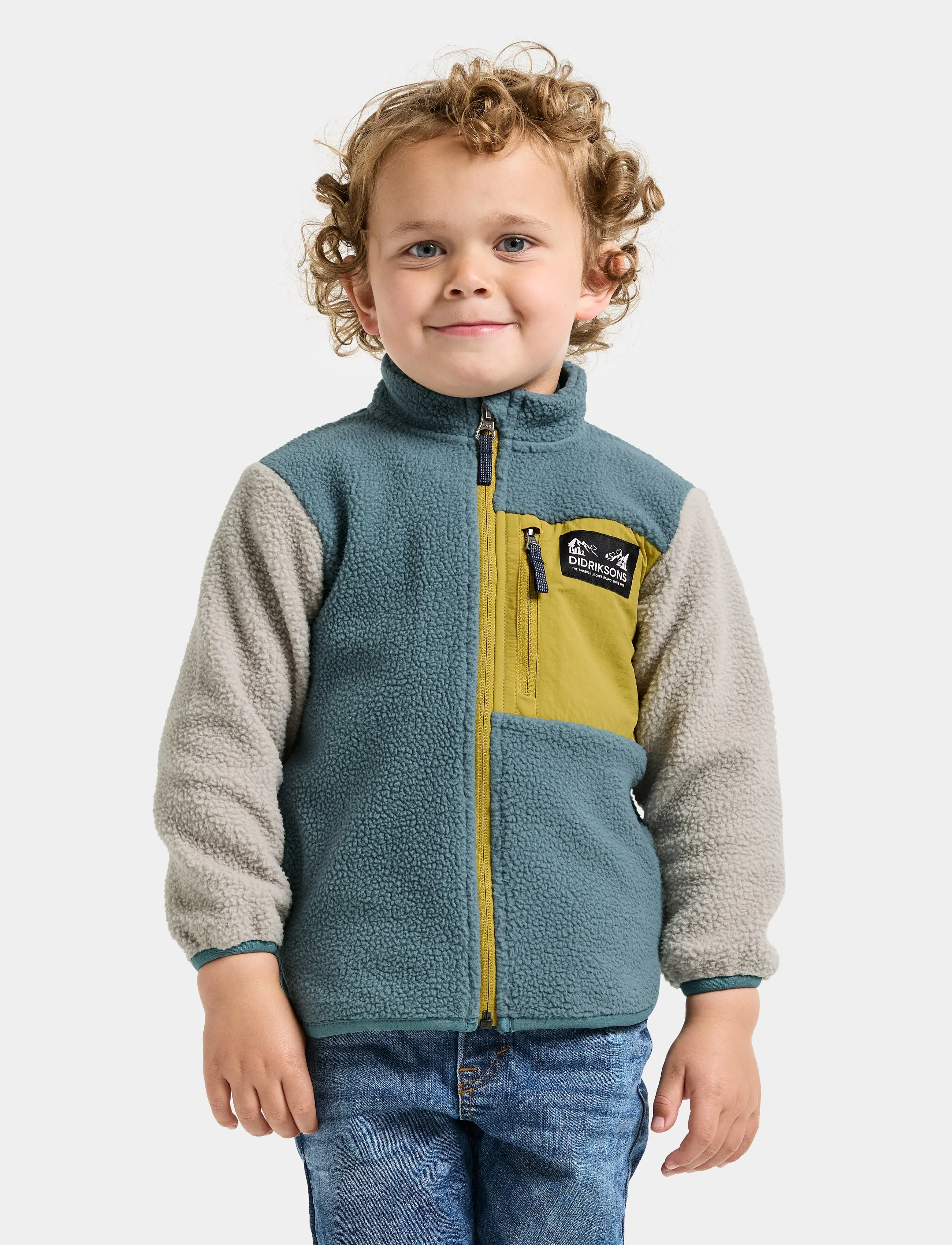 Didriksons ANTEN KIDS FULLZIP - Fleece - FACTORY BLUE / multi