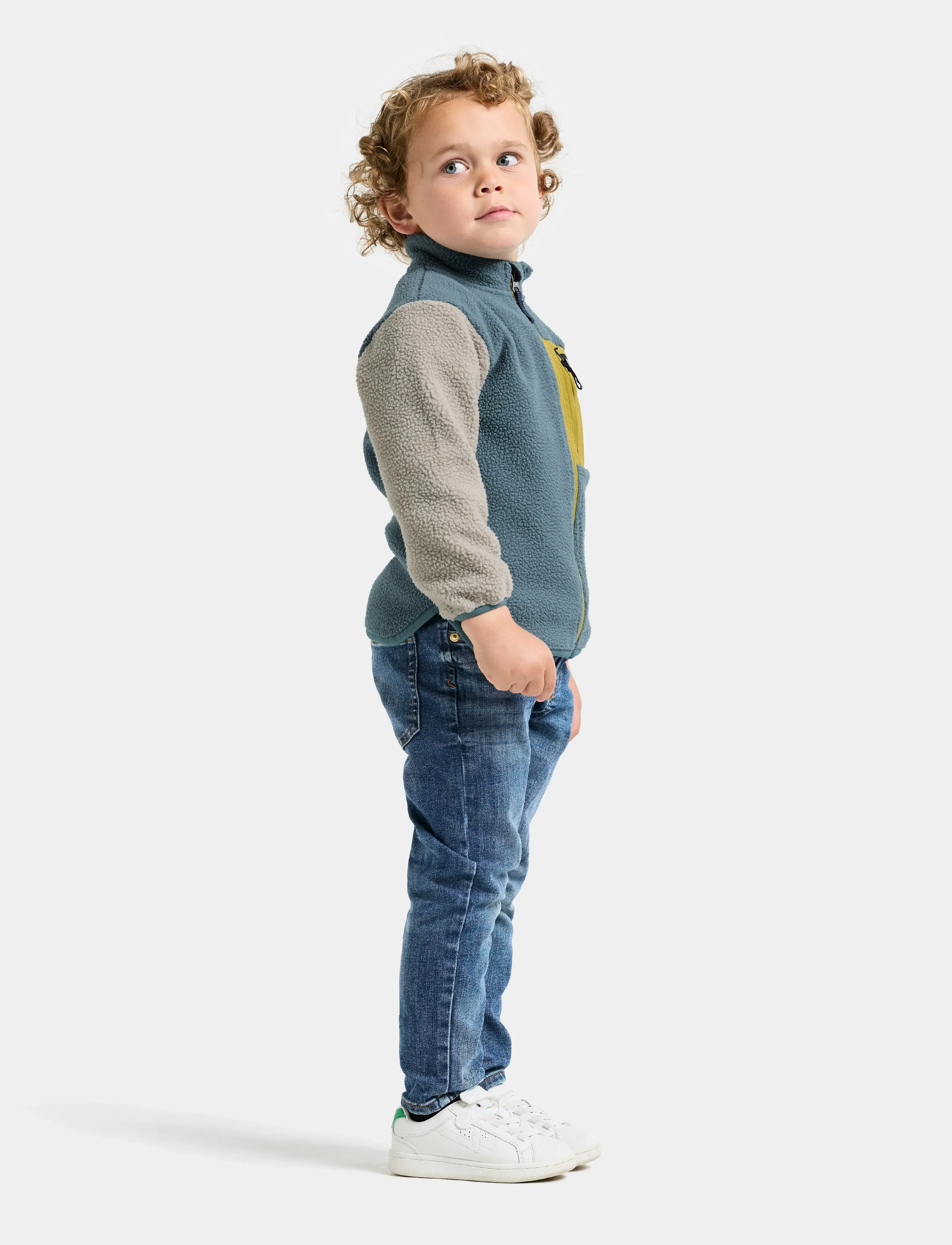 Didriksons - ANTEN KIDS FULLZIP - isolerte jakker - factory blue - 4