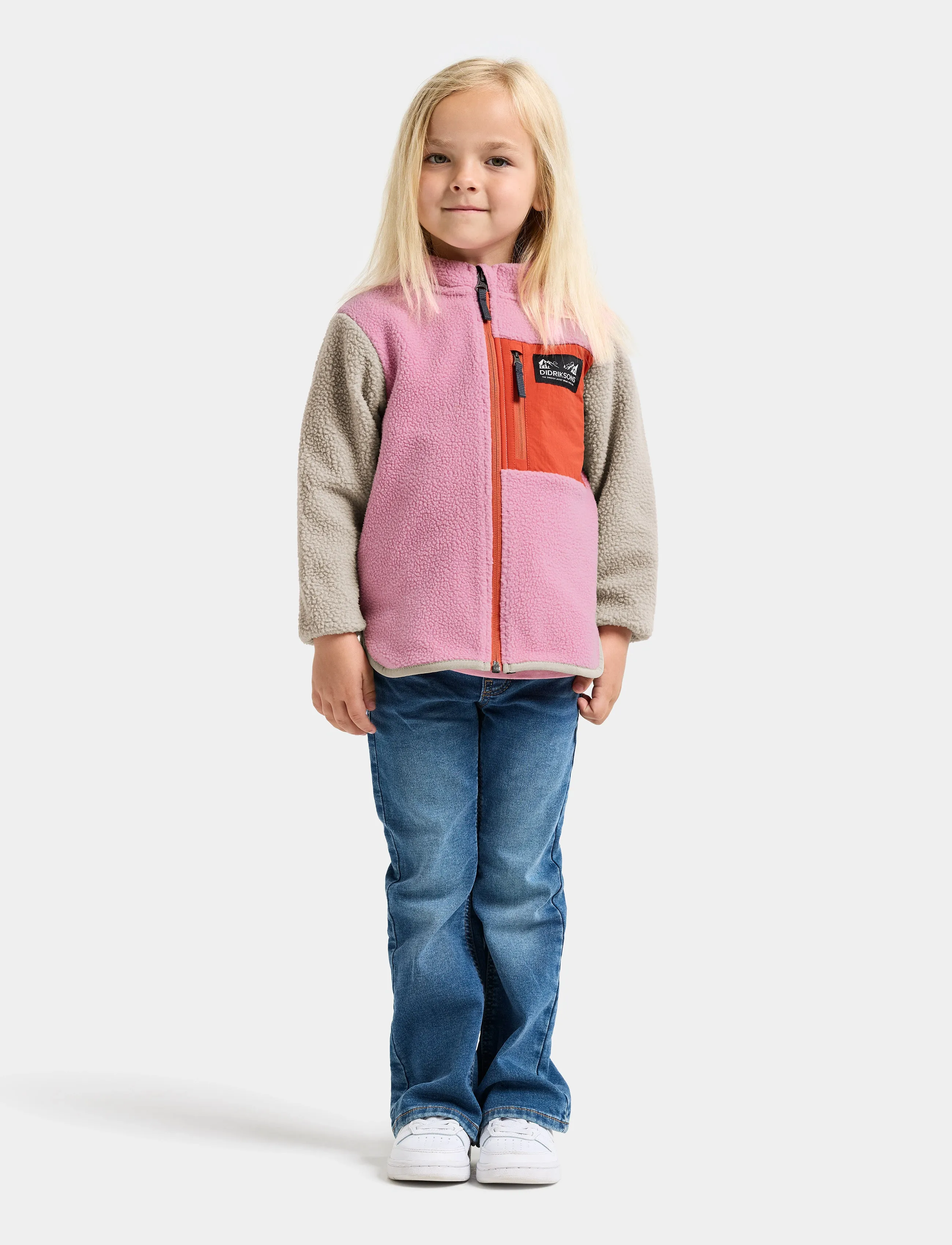 Didriksons - ANTEN KIDS FULLZIP - isolerade jackor - light heather pink - 3
