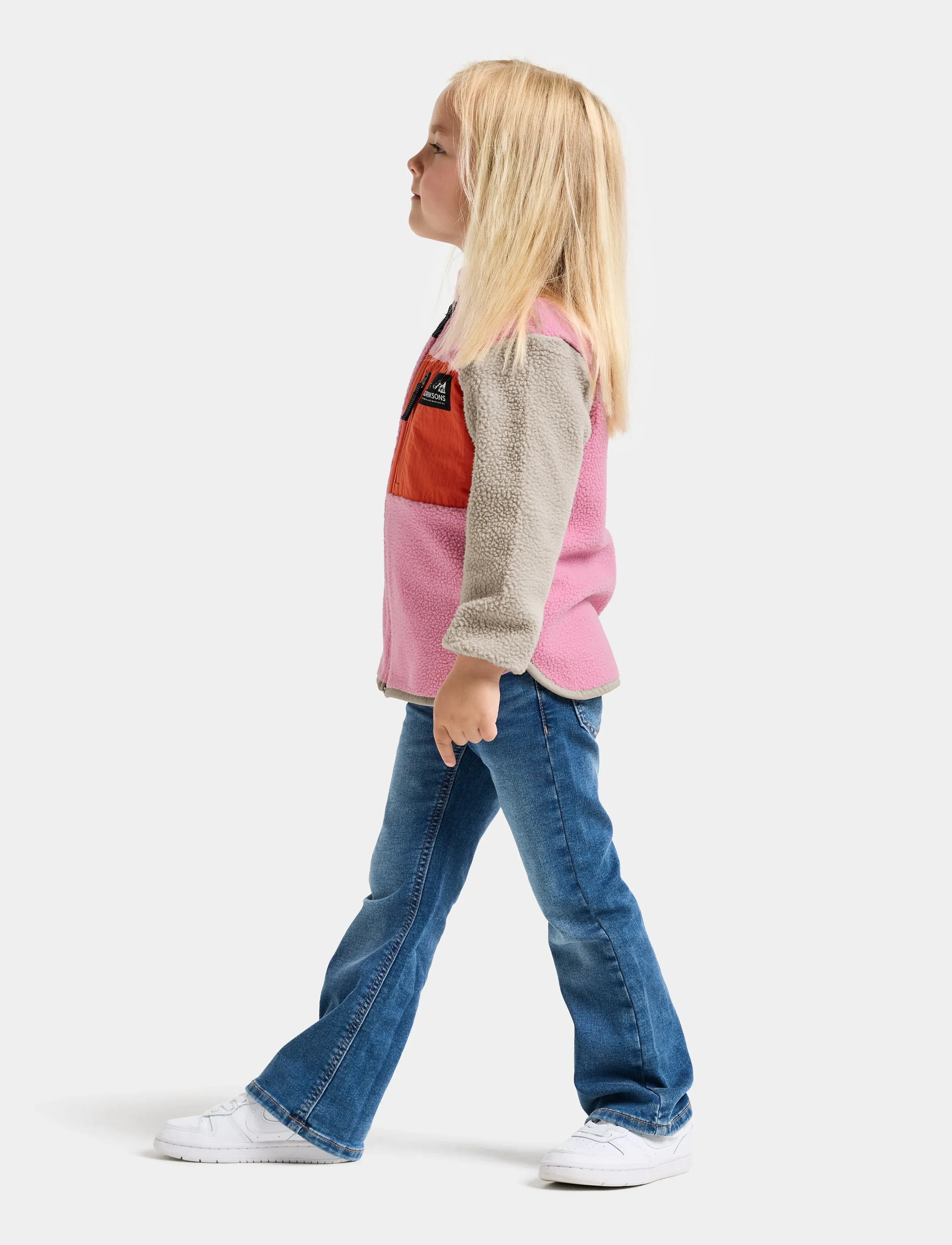 Didriksons - ANTEN KIDS FULLZIP - isolerade jackor - light heather pink - 5