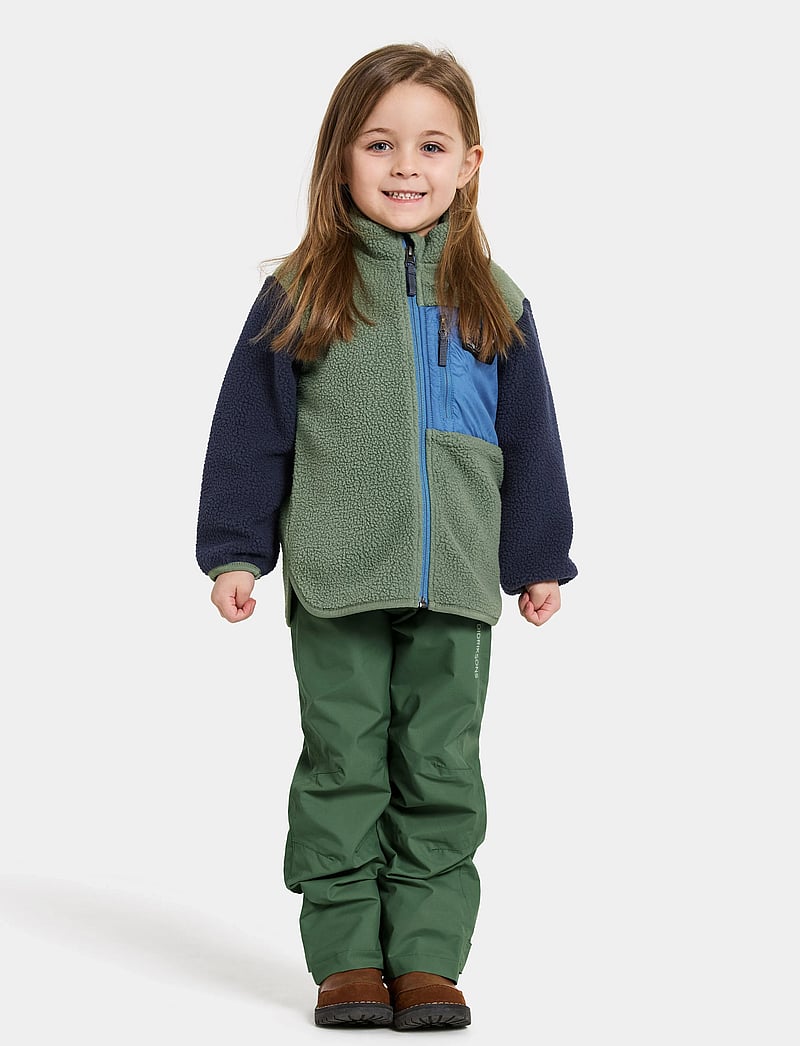 Didriksons - ANTEN KIDS FULLZIP - sweatshirts - light moss - 3