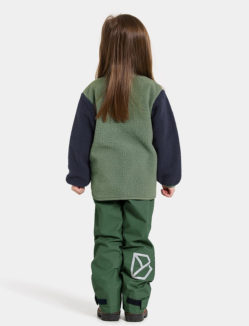 Didriksons - ANTEN KIDS FULLZIP - sweatshirts - light moss - 4