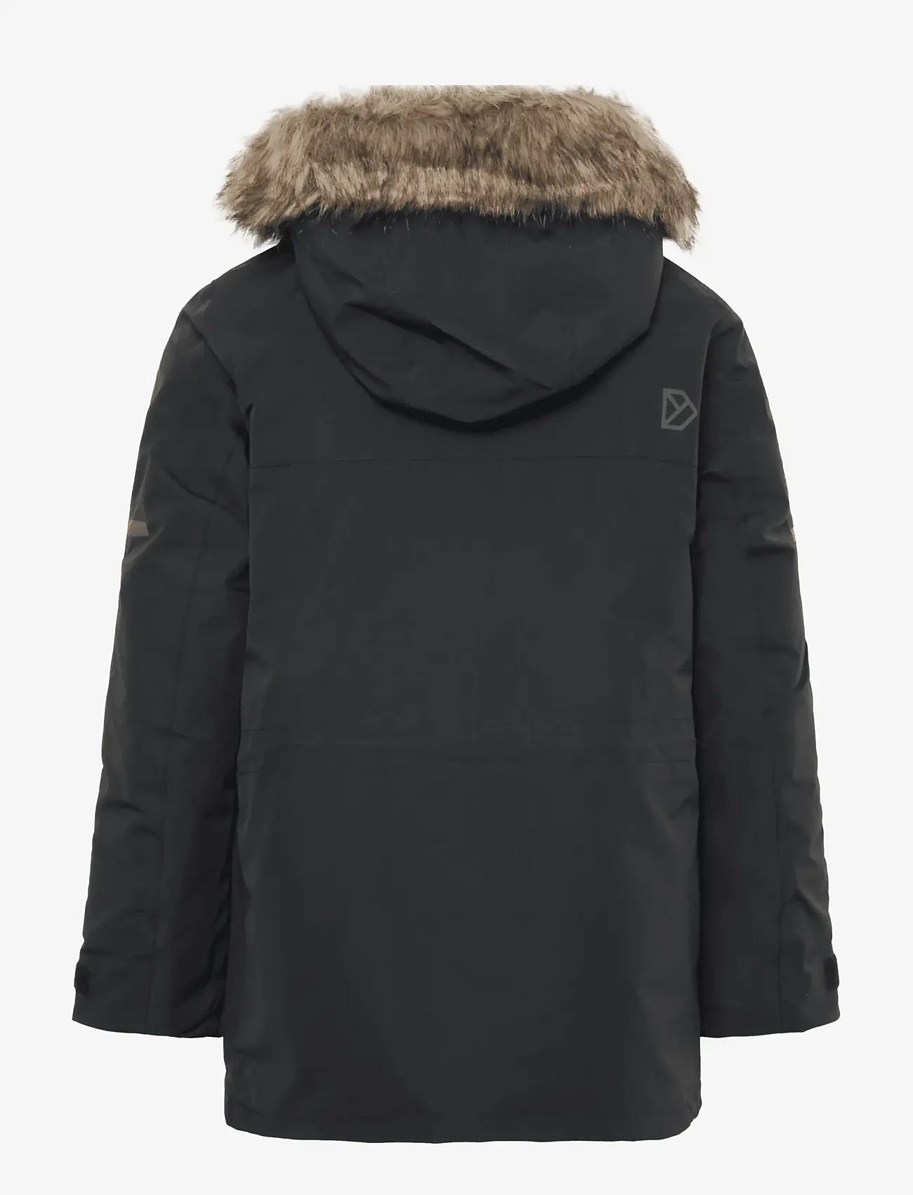 Didriksons - SYLVIN KIDS PARKA - ytterkläder - black - 2