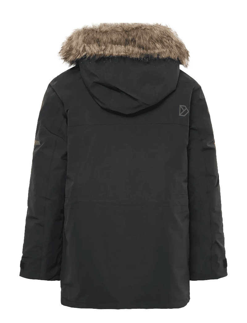 Didriksons - SYLVIN KIDS PARKA - virsdrēbes - black - 2