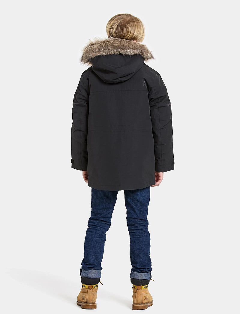 Didriksons - SYLVIN KIDS PARKA - virsdrēbes - black - 4