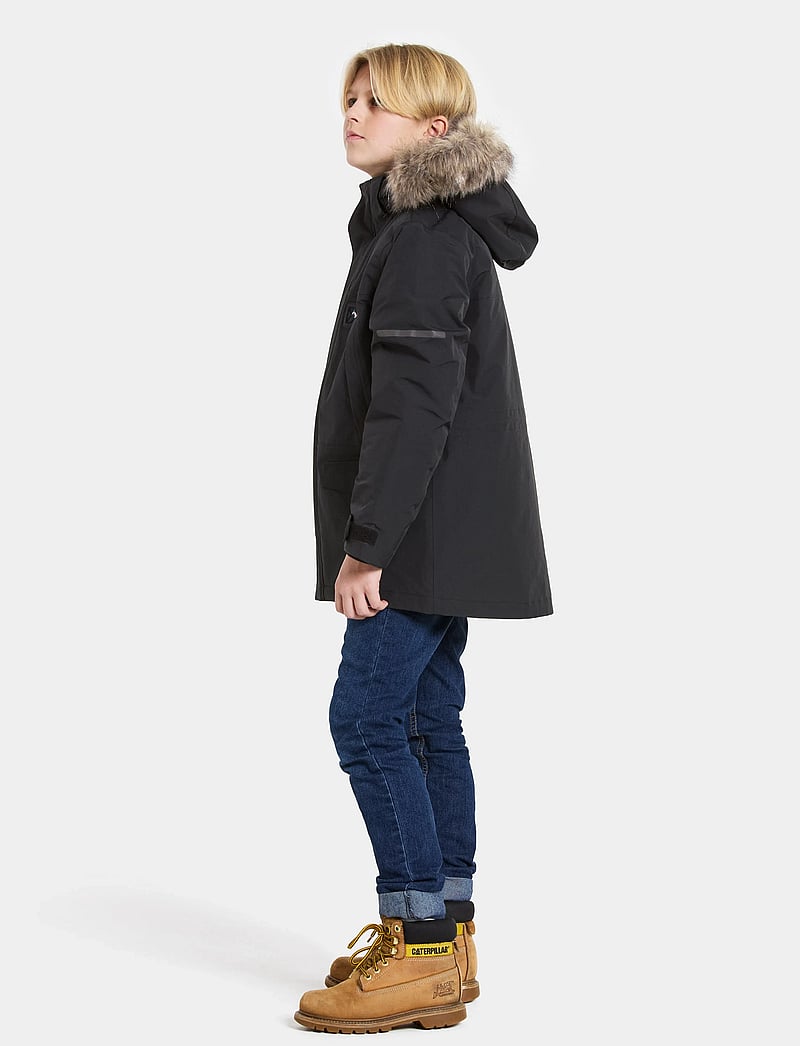 Didriksons - SYLVIN KIDS PARKA - virsdrēbes - black - 5