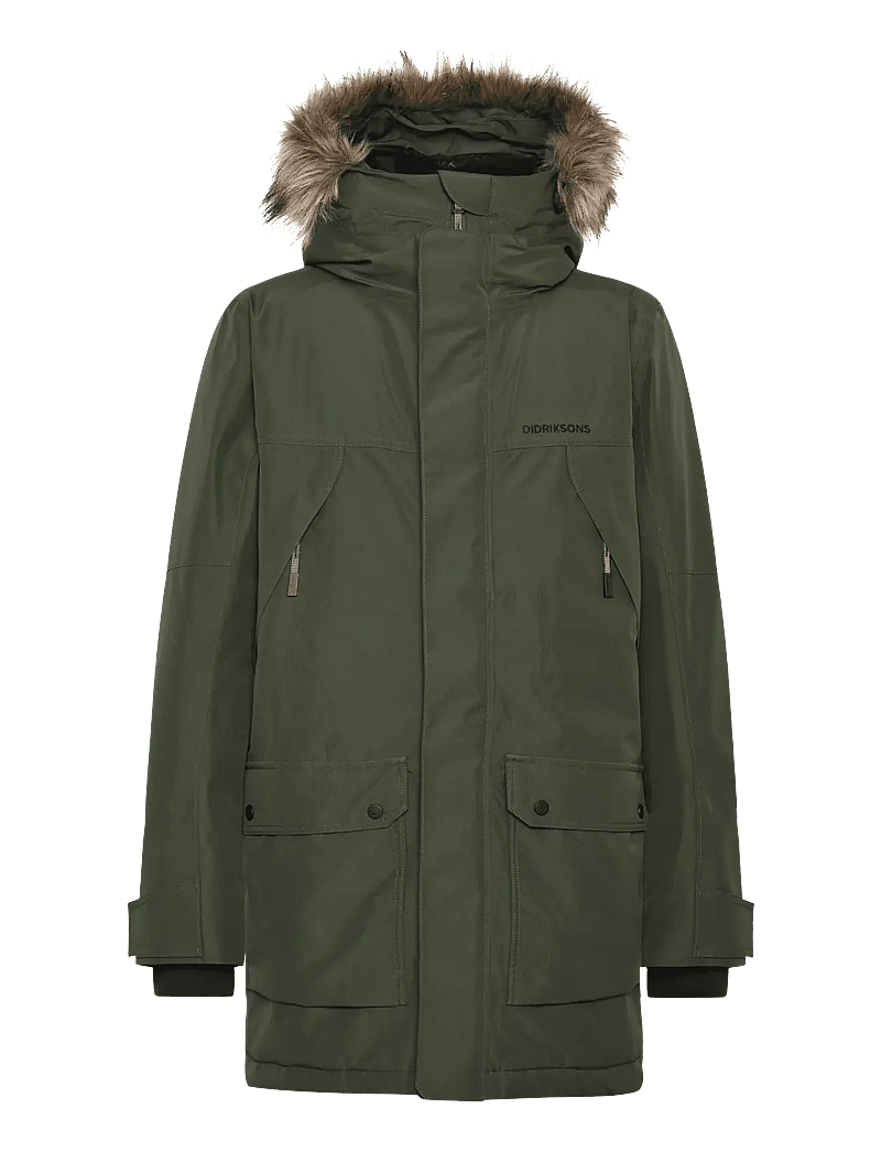 Didriksons - RICK USX PARKA 2 - Žieminės striukės - deep green - 1