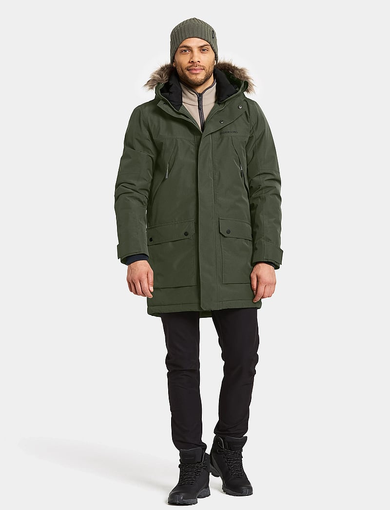 Didriksons - RICK USX PARKA 2 - Žieminės striukės - deep green - 3