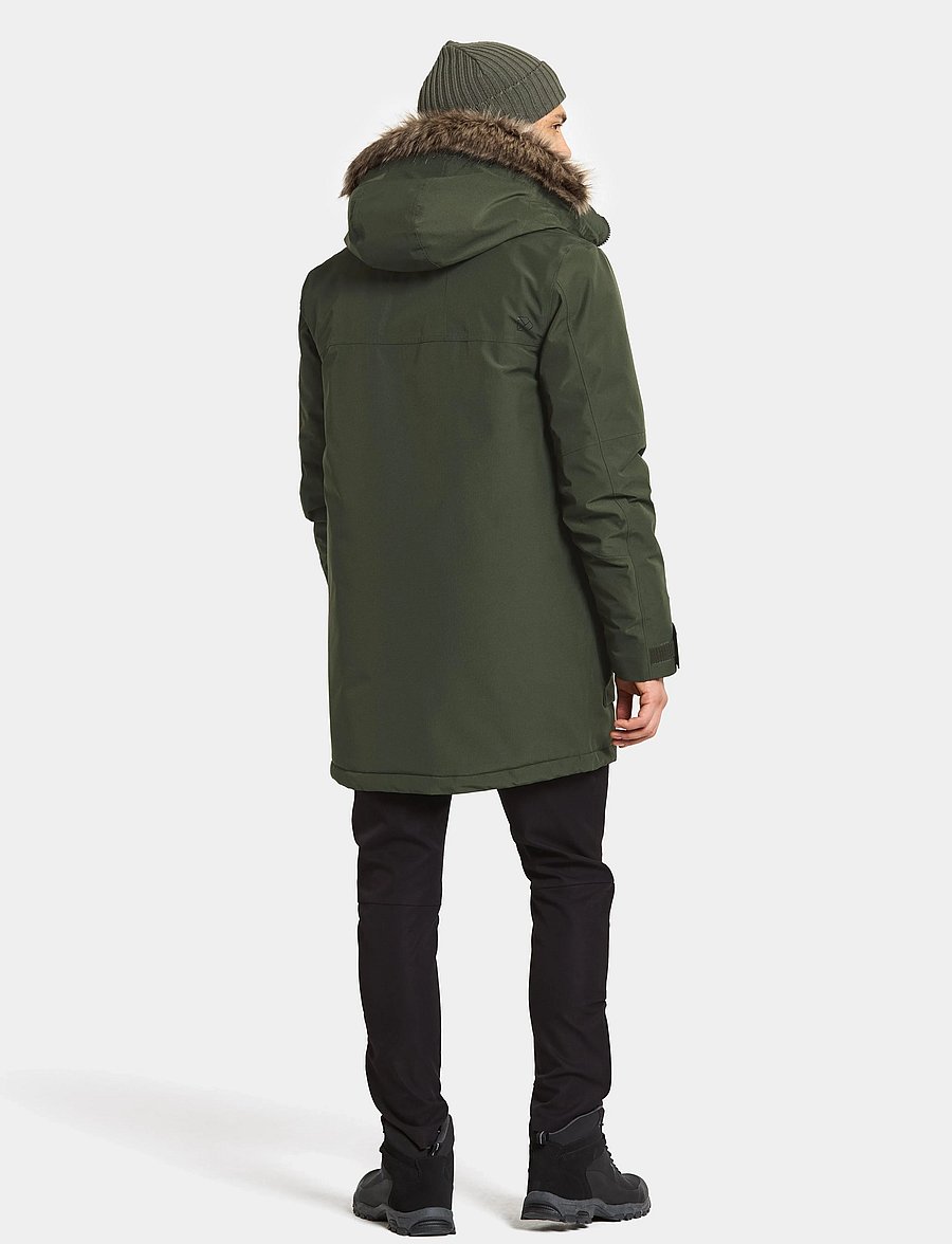 Didriksons - RICK USX PARKA 2 - parkad - deep green - 4